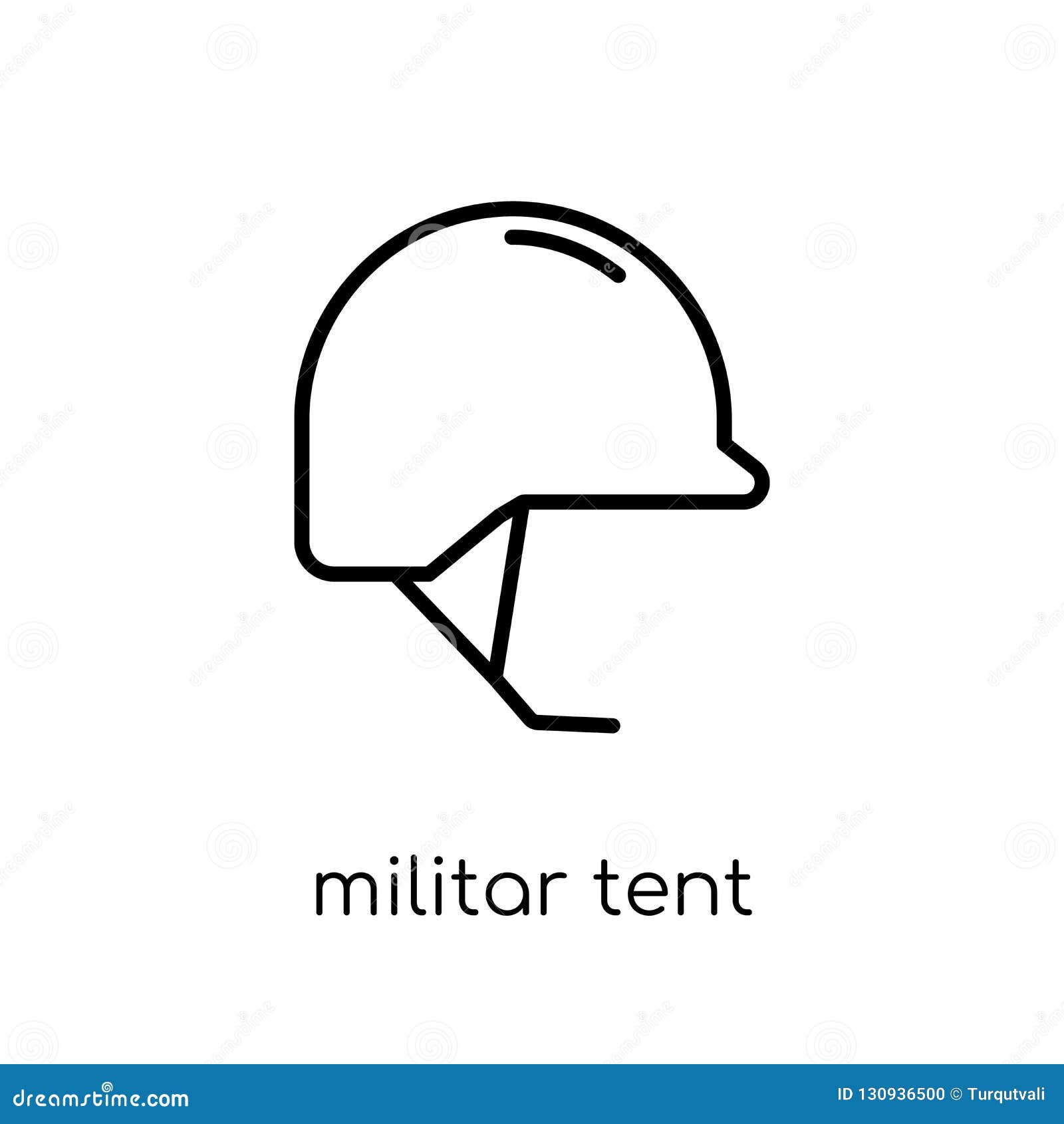 militar tent icon from army collection.