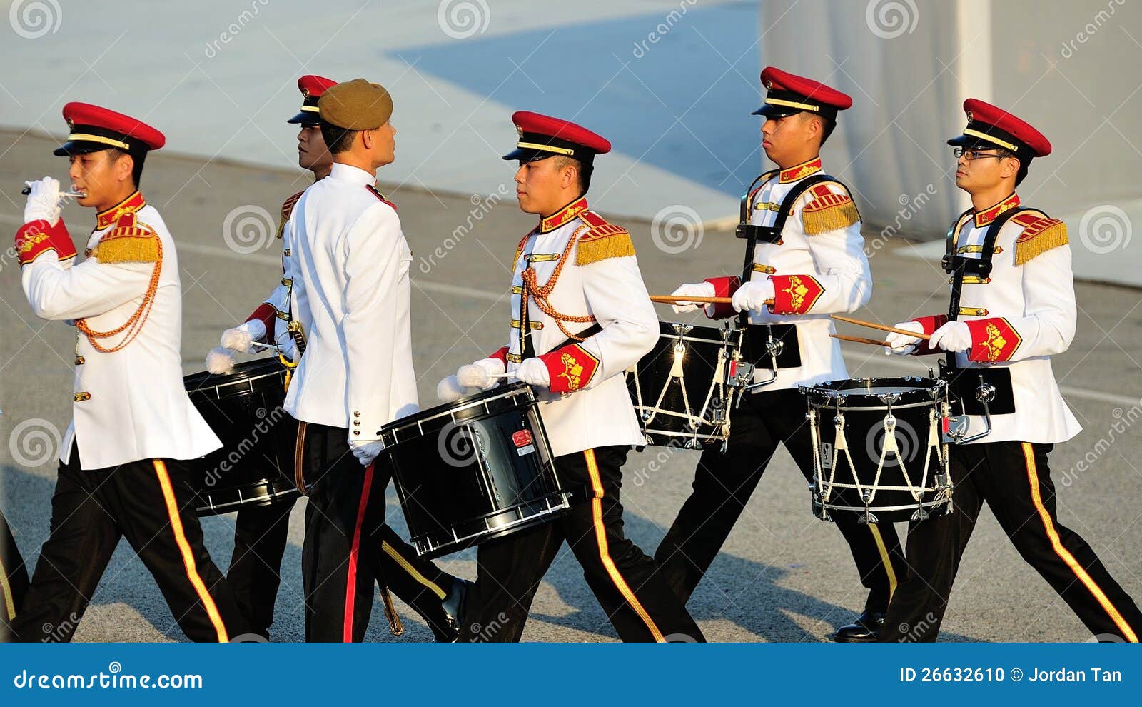Military Band Drumming at NDP 2012 Editorial Image Image of