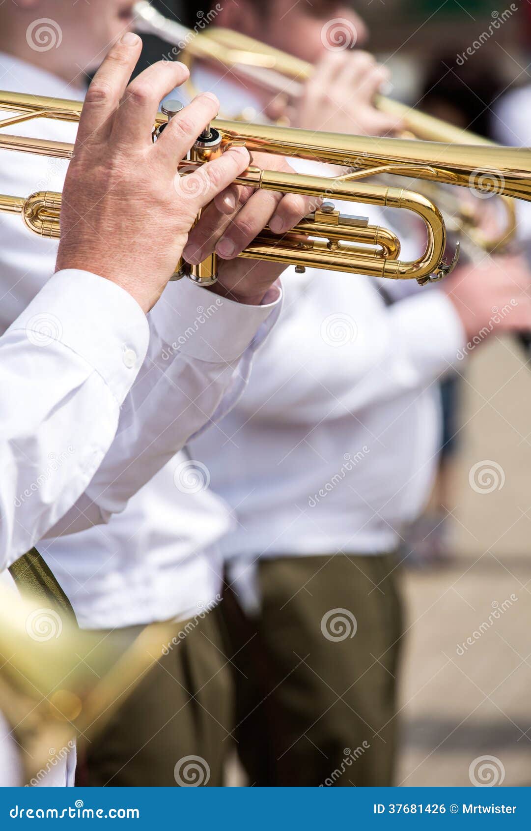 Military brass band stock photo. Image of concert, hand 37681426