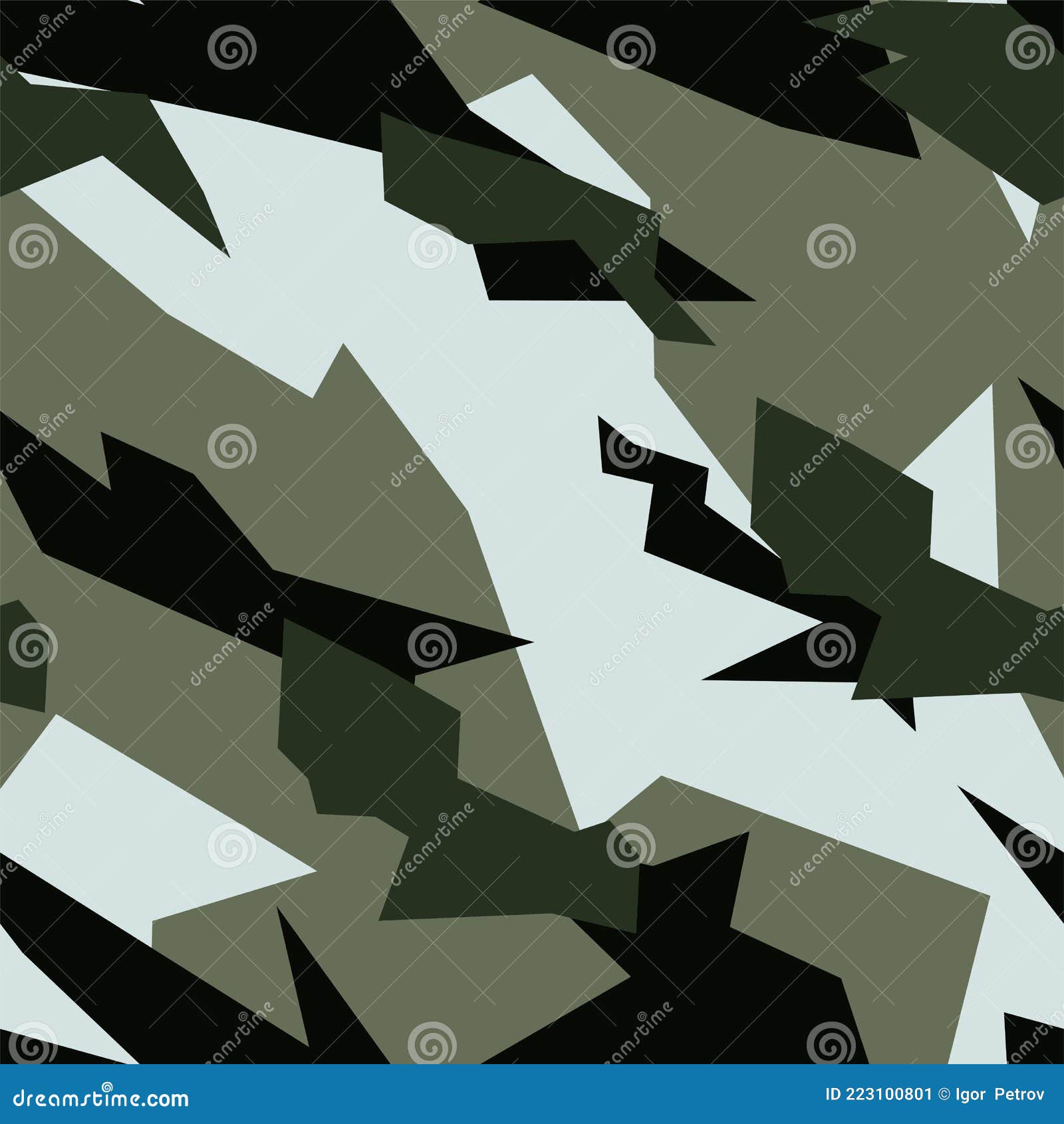 Camouflage seamless pattern texture. Abstract modern vector