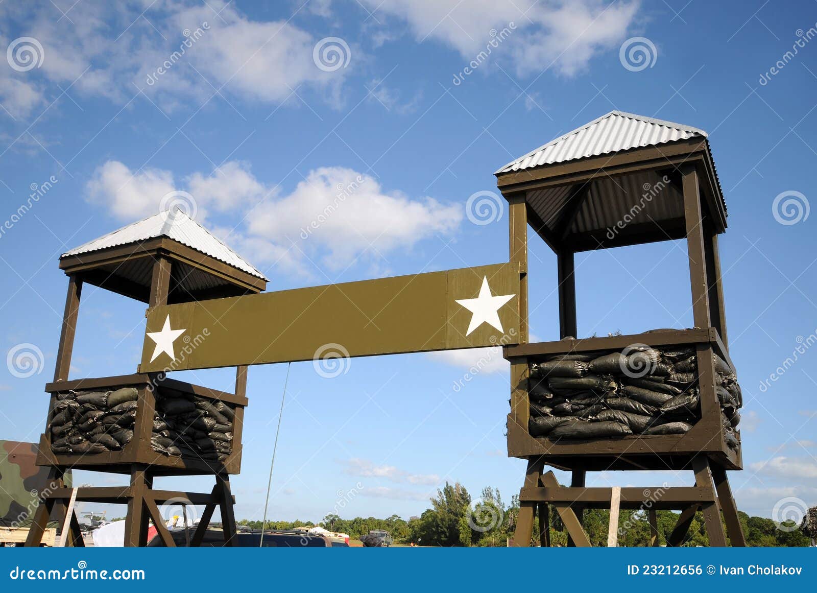 Military camp stock photo. Image of gate, military, defense - 23212656