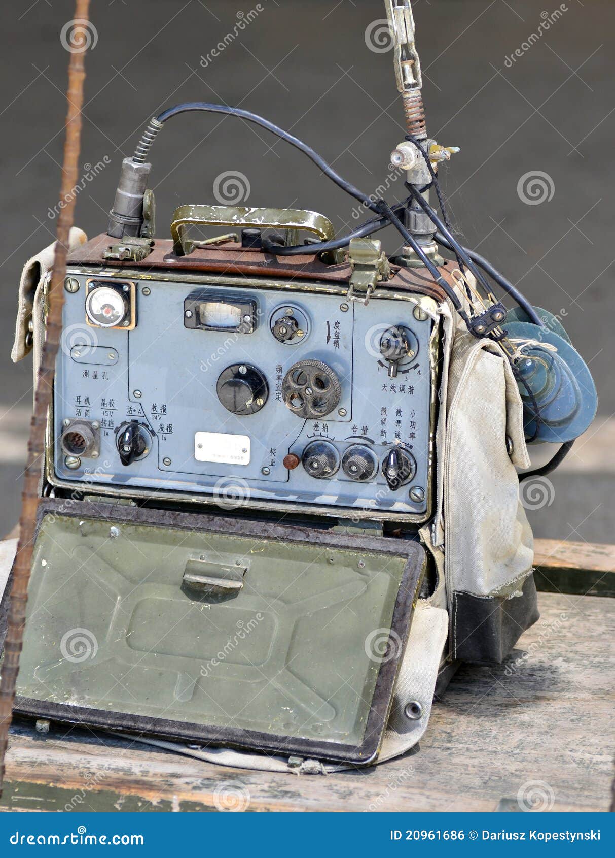 Military chinese radio stock photo. Image of detail, dial - 20961686