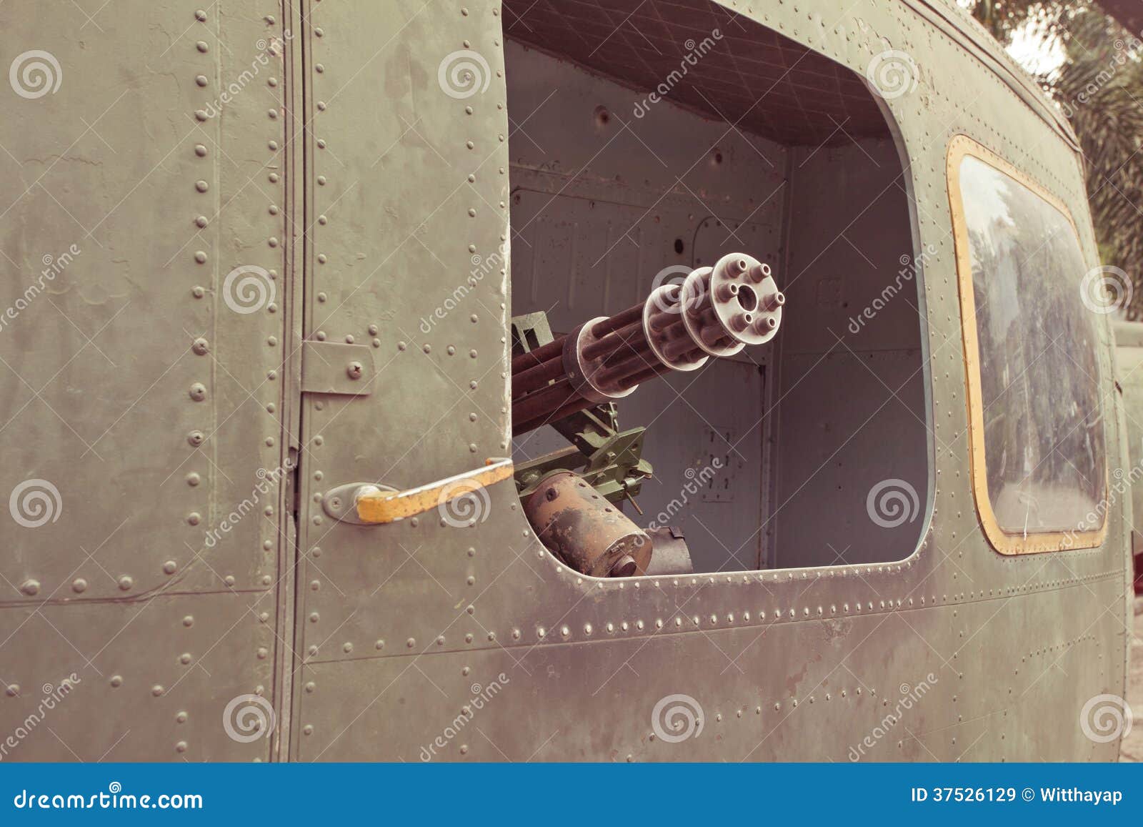 Military Chopper Gun stock image. Image of heli, ammo 37526129