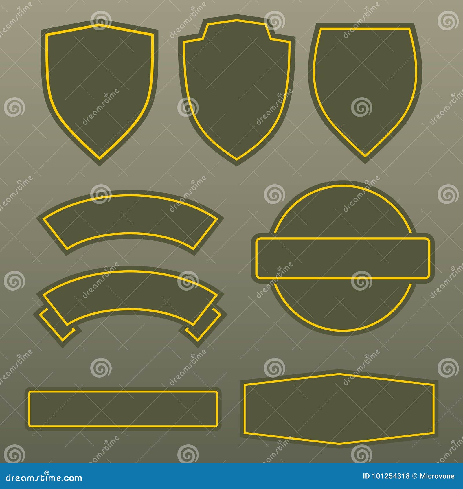 military colors army patches template 