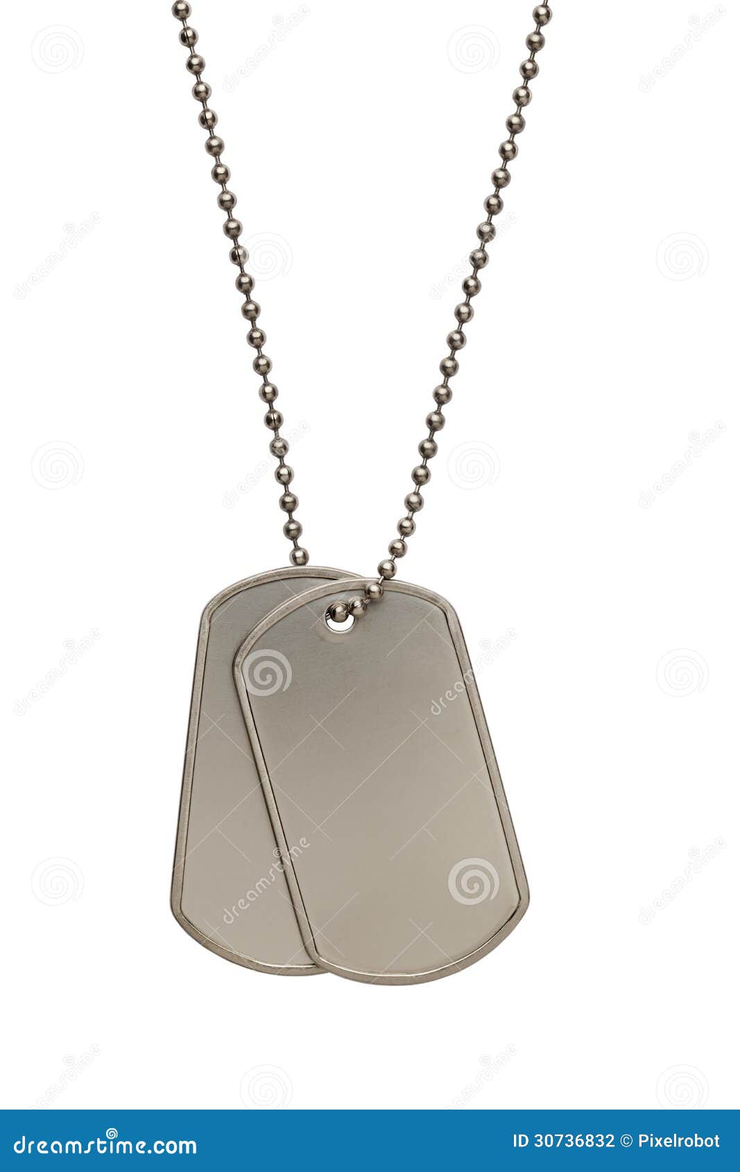 what are military dog tag chains made of