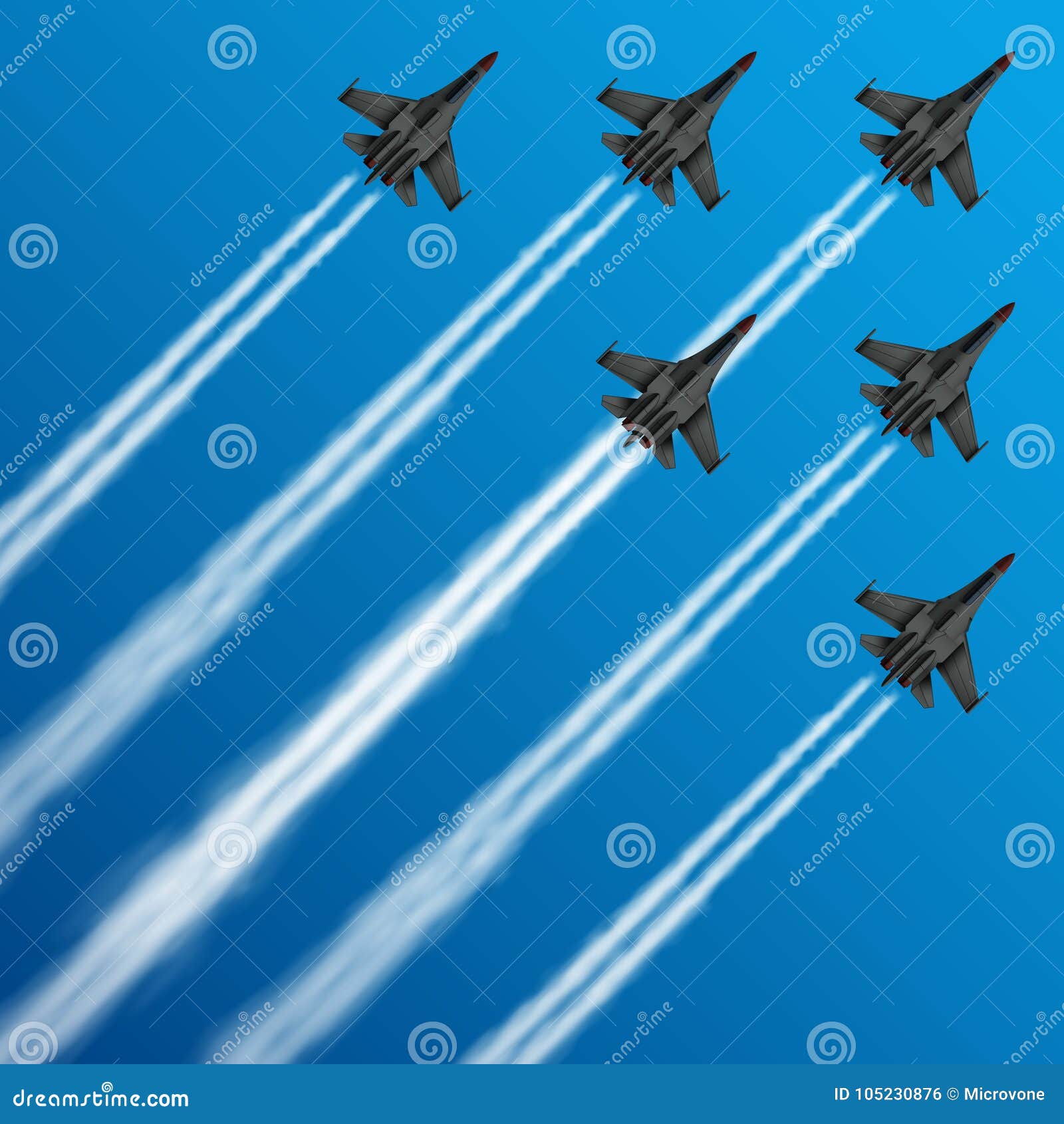 military fighter jets with condensation trails in sky  