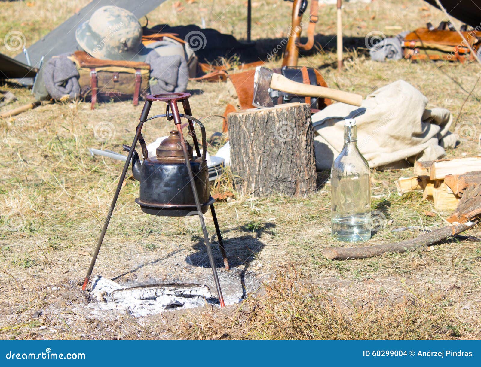 Military Kitchen of the First World War. Stock Photo Image of vehicle