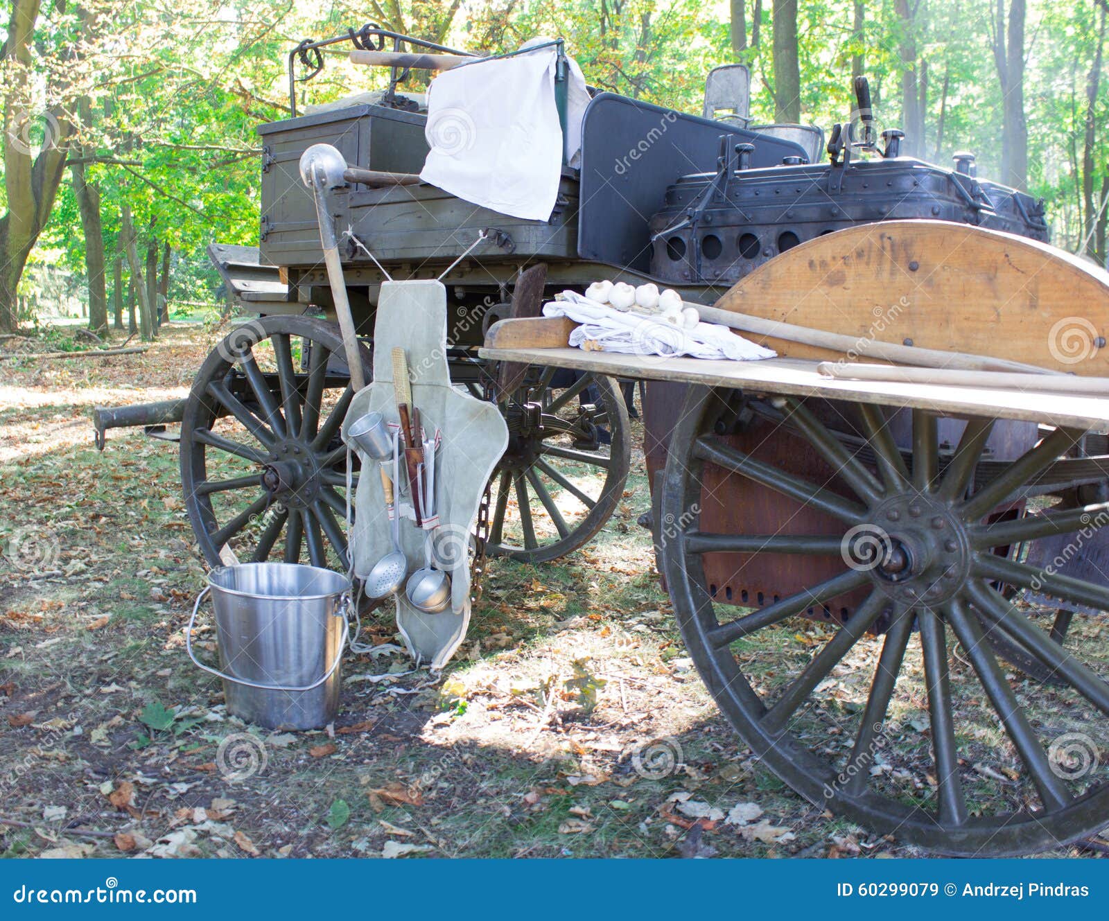Military Kitchen of the First World War. Stock Image Image of retro