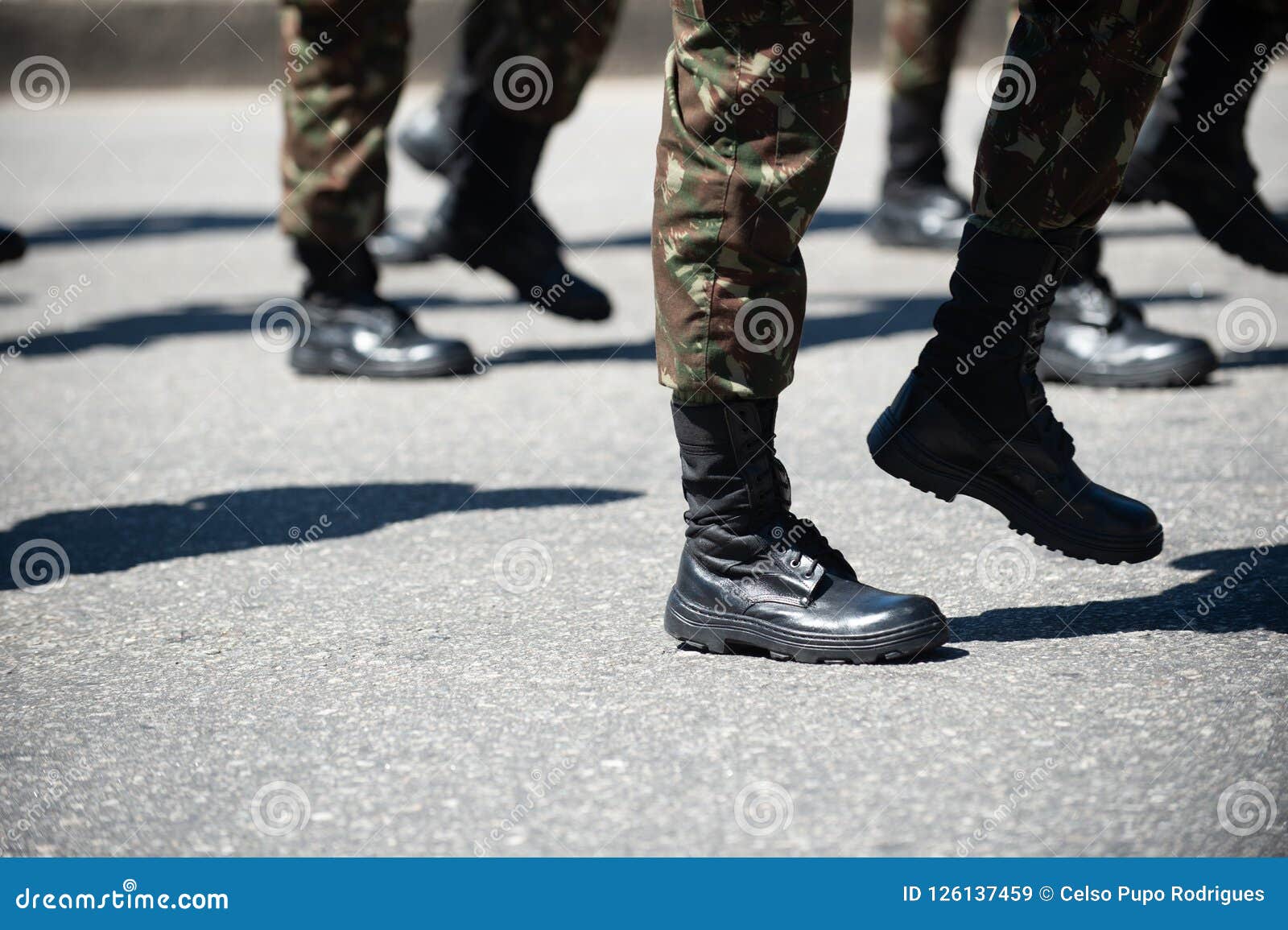 Military Marching in a Street. Legs and Shoes in Line Editorial Stock ...