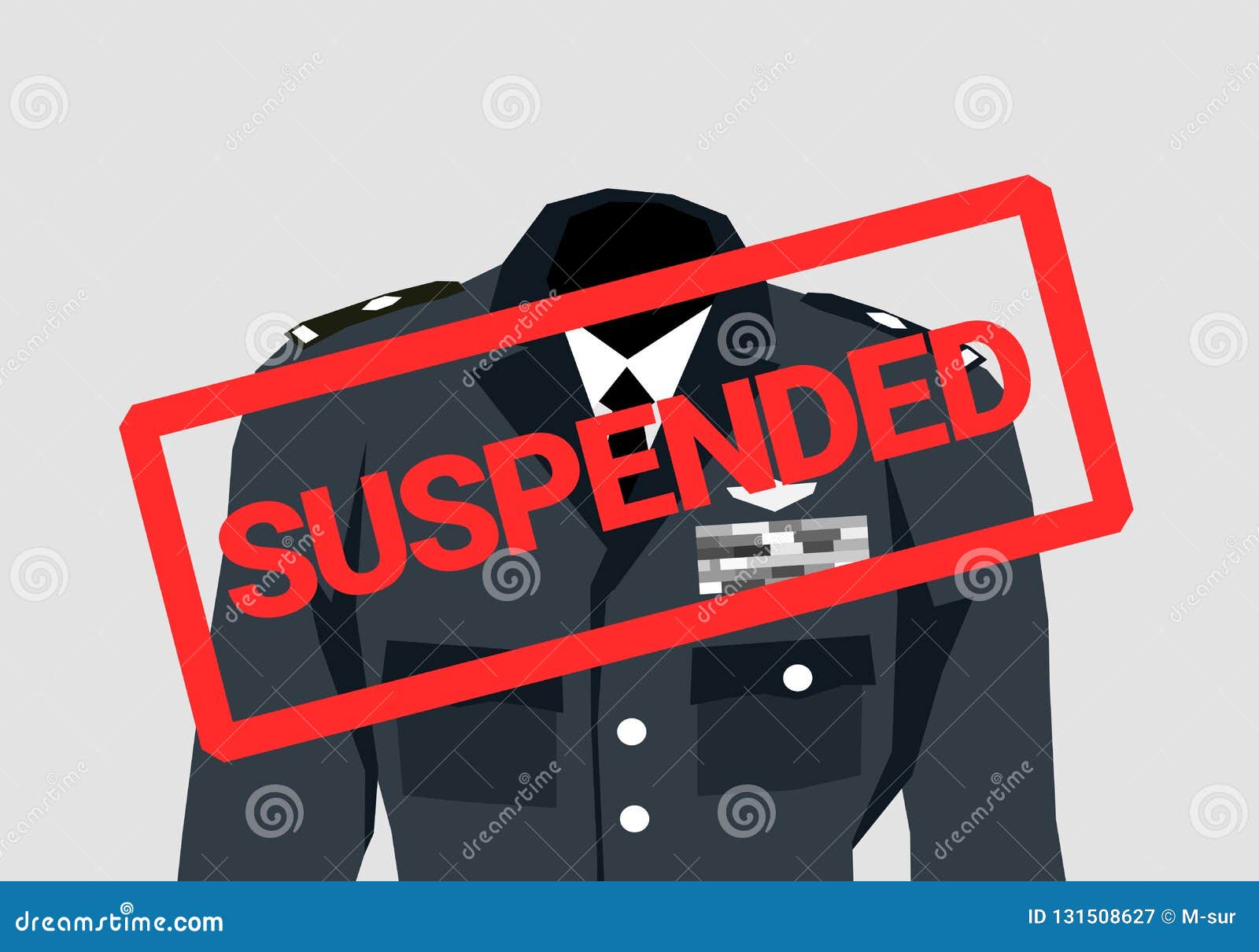 military officer, combatant and soldier is suspended