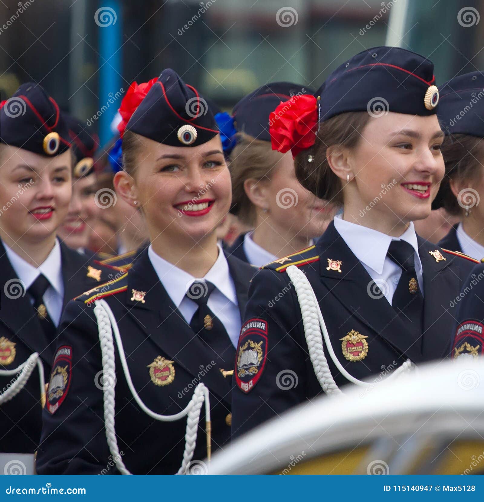 Military Parade Russian Girls Dress Uniform Of Ministry