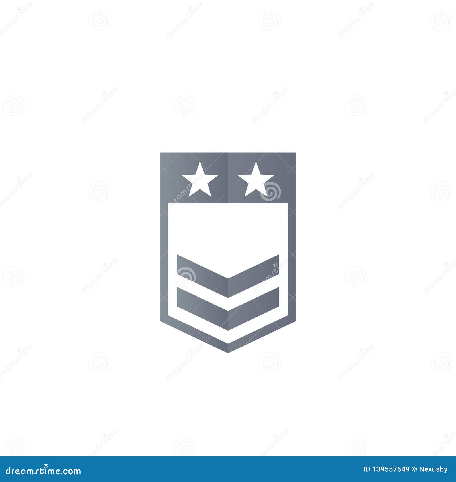 Military rank vector, eps 10 file, easy to edit