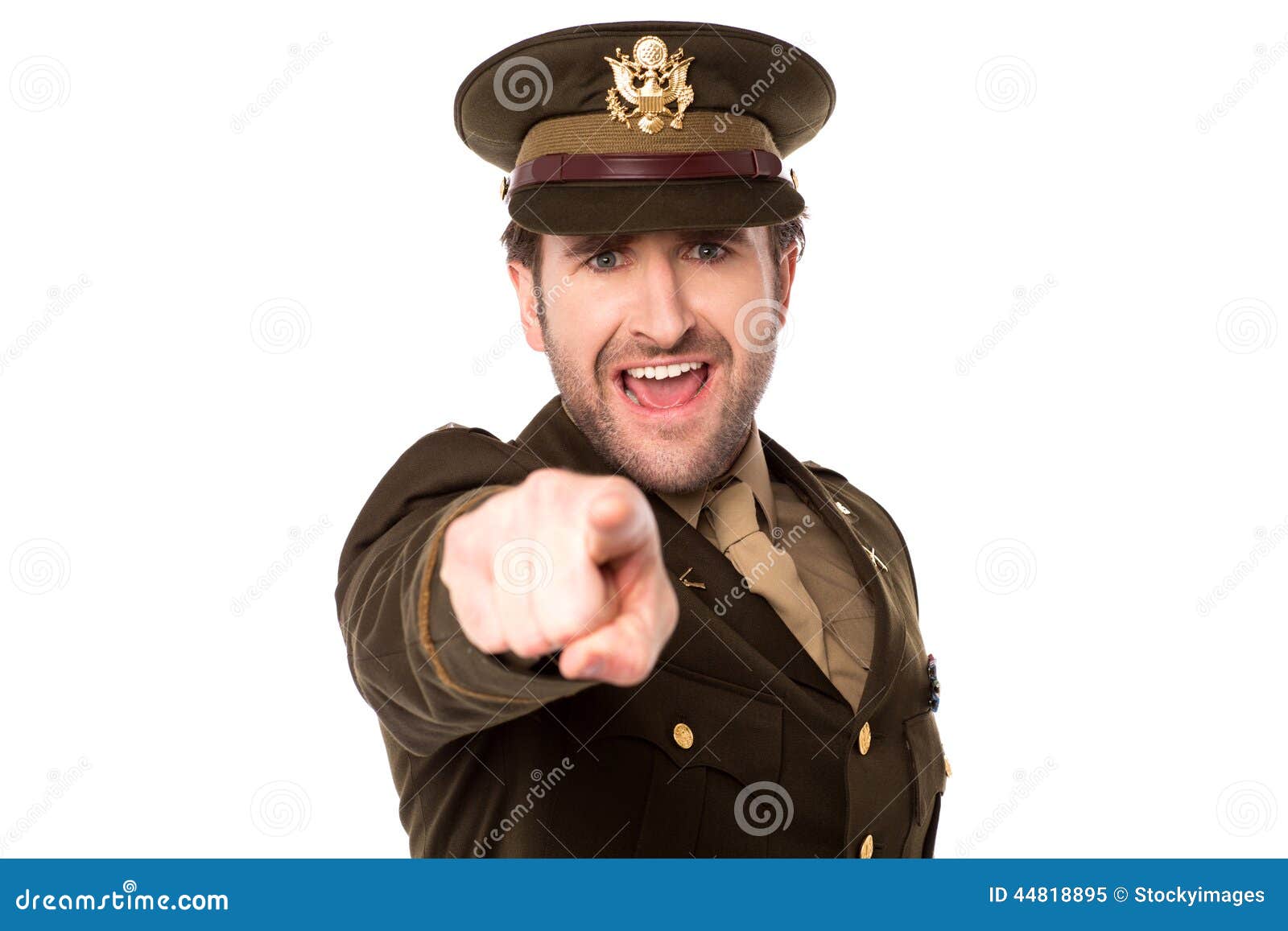 Military Serviceman Pointing You Out Stock Photo - Image: 44818895