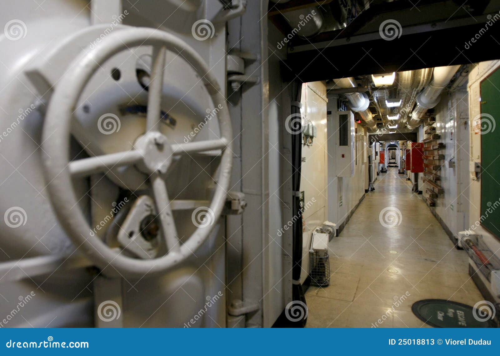 Military ship interior stock image. Image of corridor 25018813
