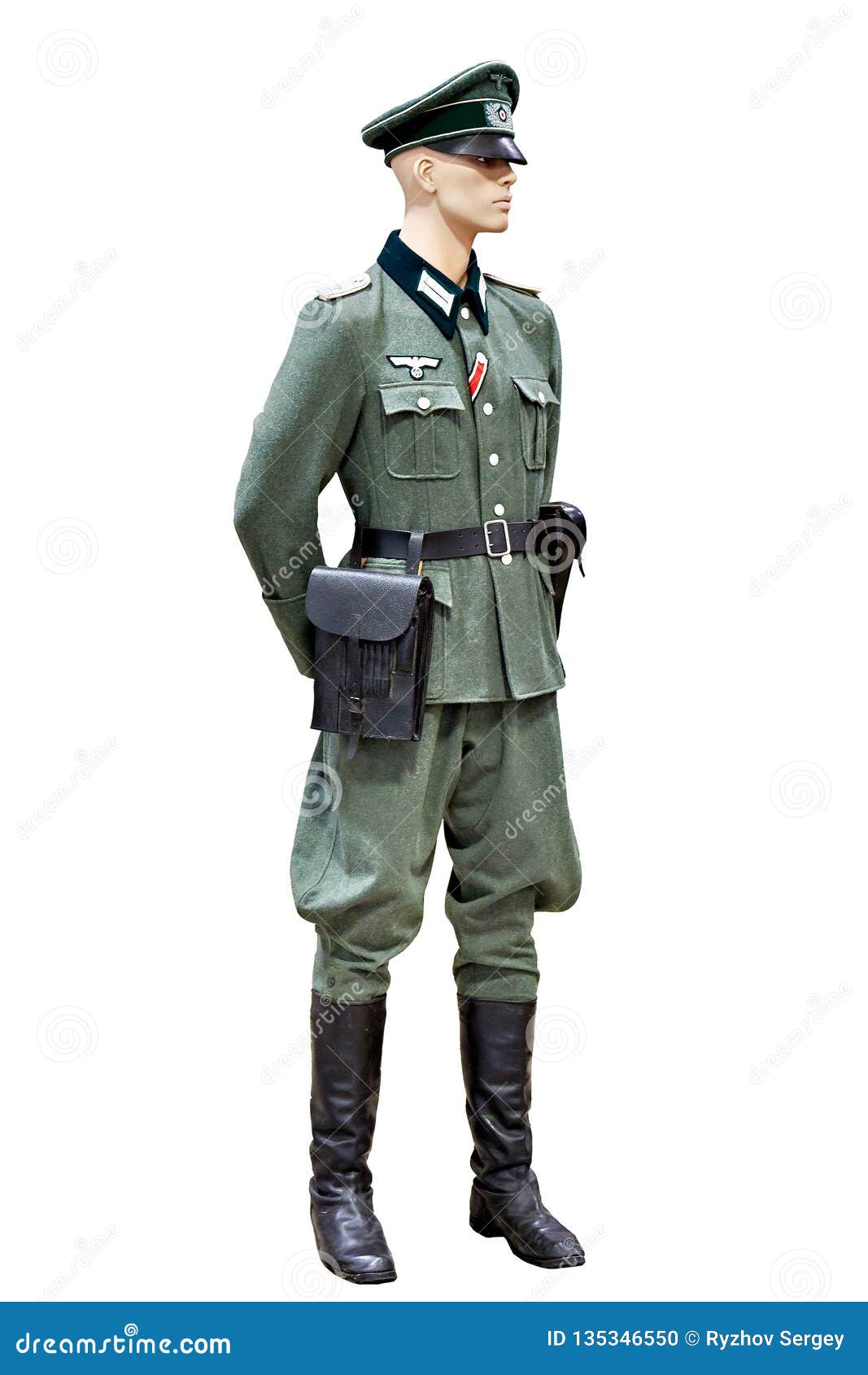 military uniform of german wehrmacht  white