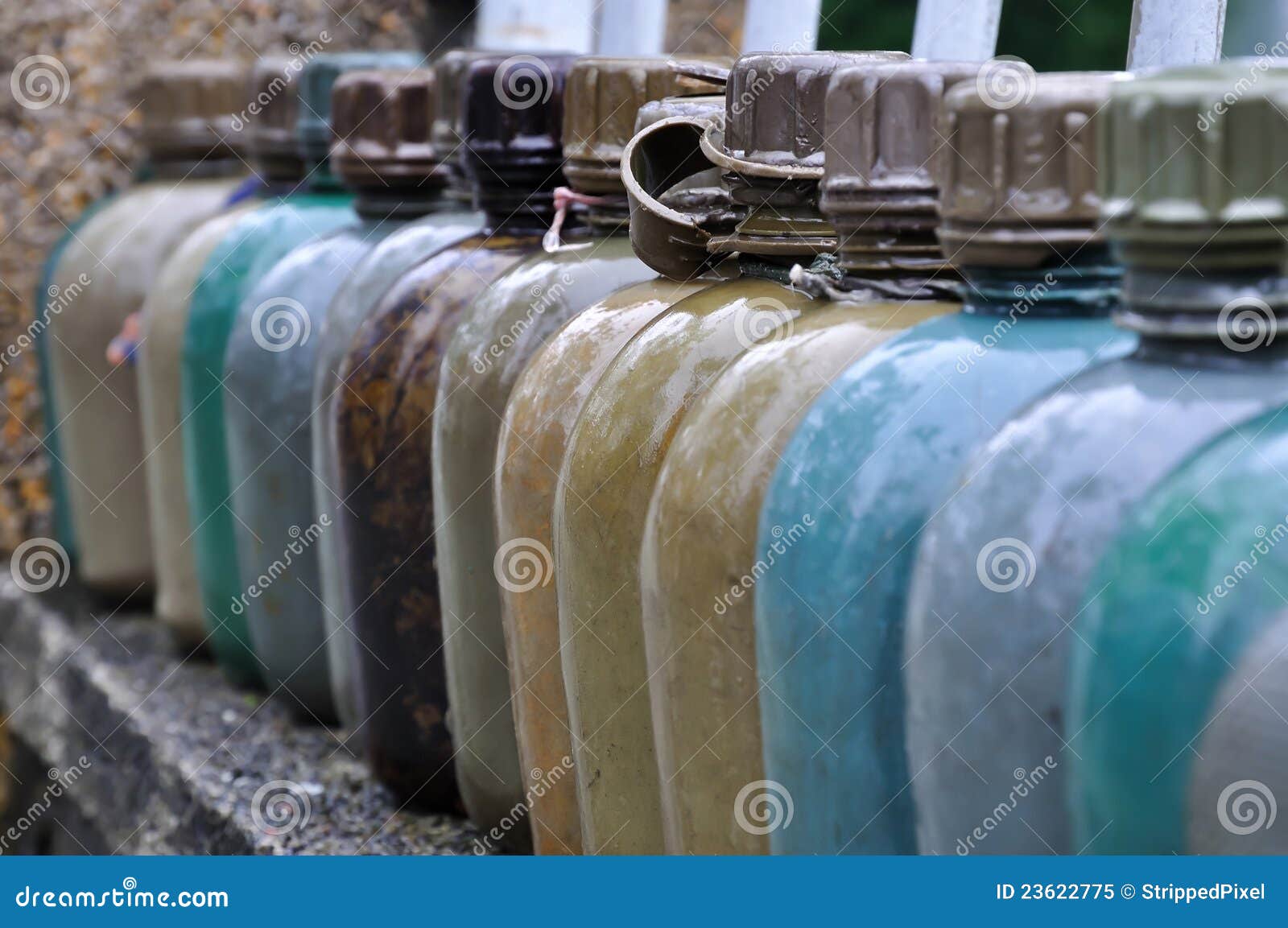 Military Water Bottles, Vietnam Stock Image Image of military, army