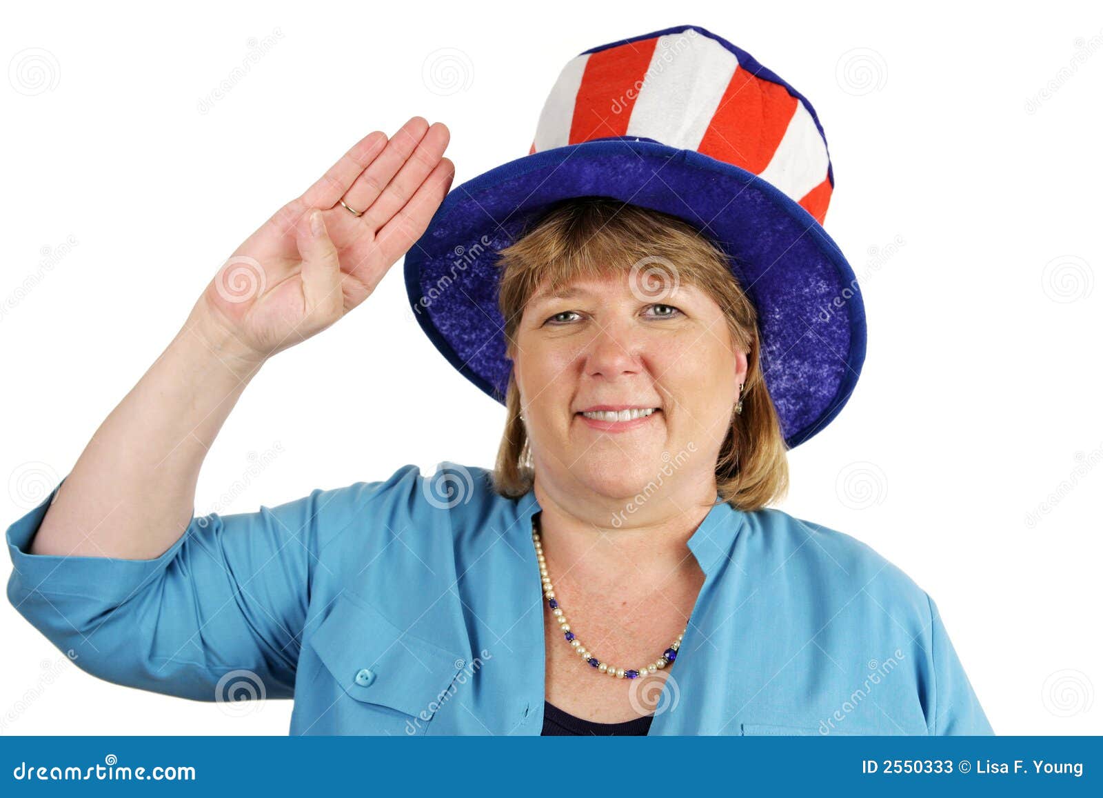 Military Wife Salutes stock image. Image of caucasian 2550333