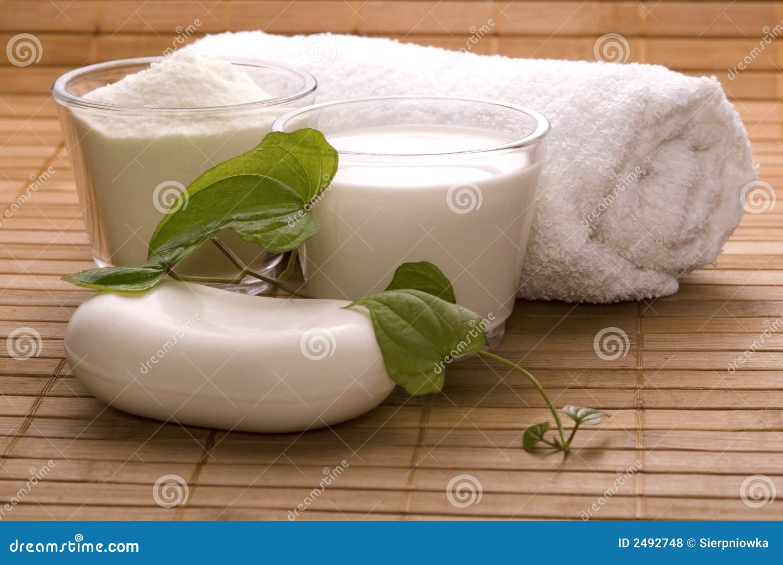 Milk bath. white spa stock photo. Image of accessory, healthcare 2492748