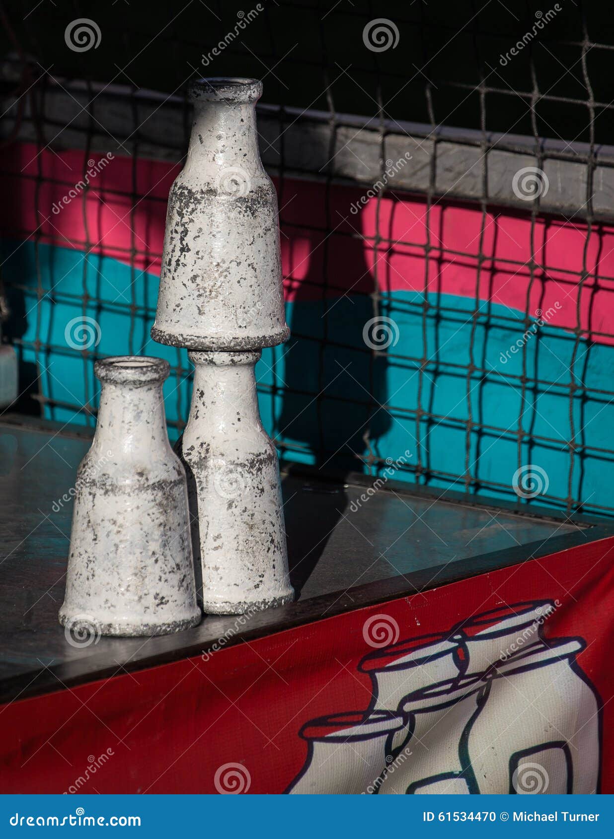 Milk Bottle Game stock photo. Image of relaxation, space 61534470