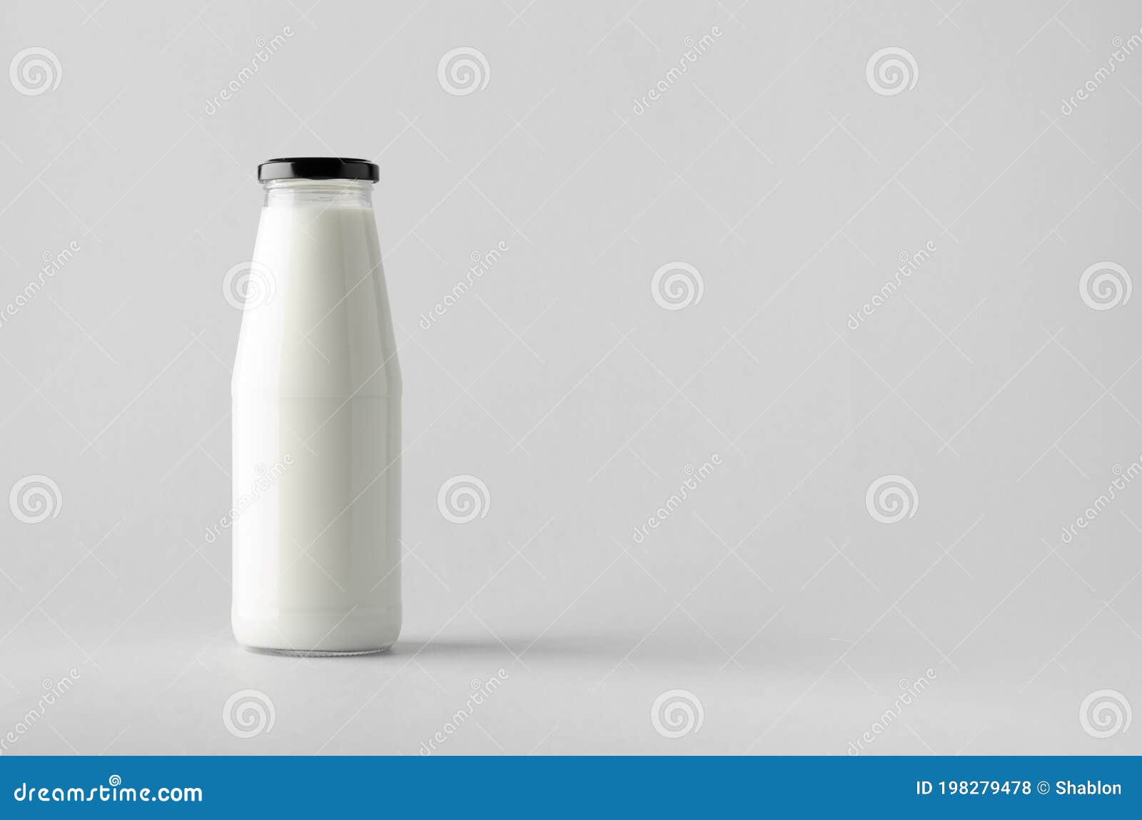 Download Milk Bottle Mock Up Stock Photo Image Of Glass Milk 198279478