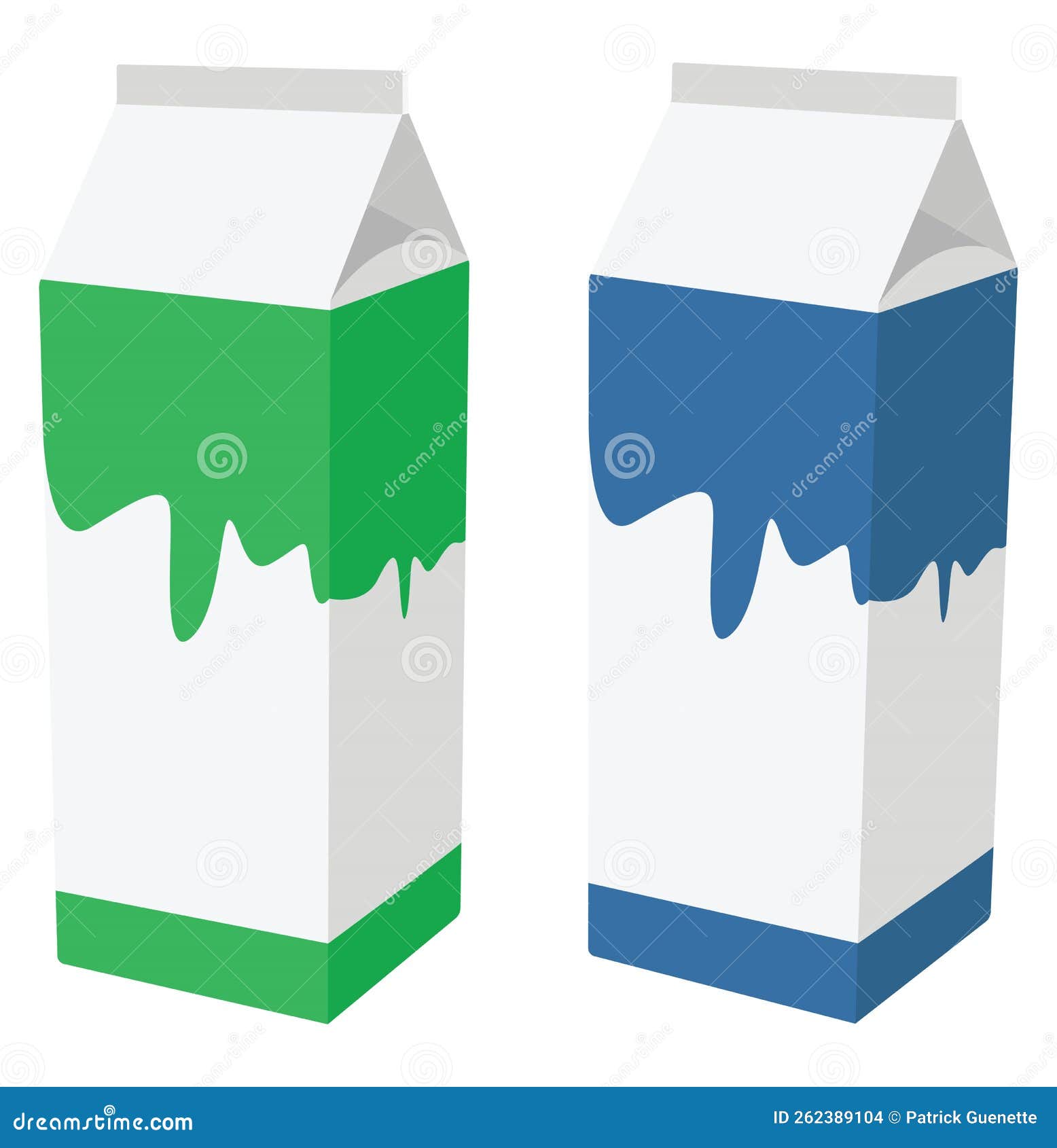Milk in cartons, icon stock vector. Illustration of design 262389104