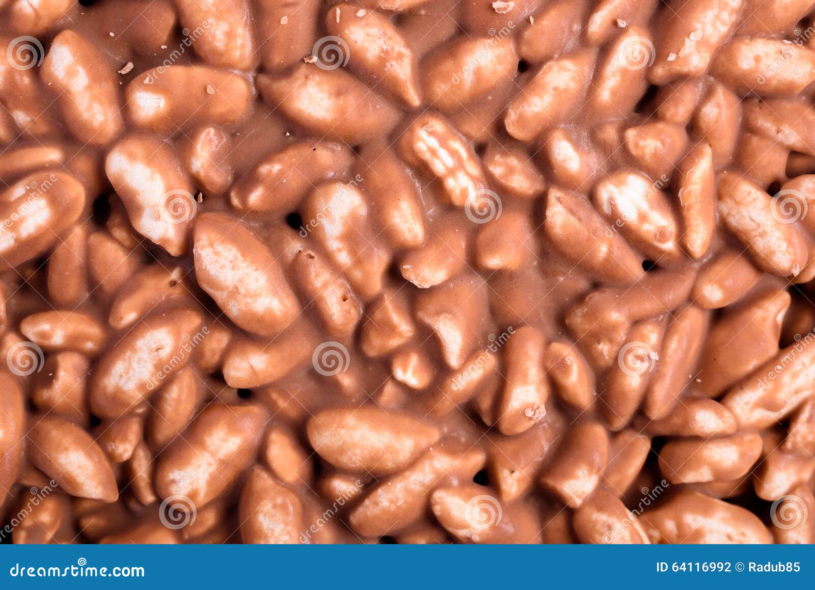 Milk Chocolate with Rice stock photo. Image of studio 64116992