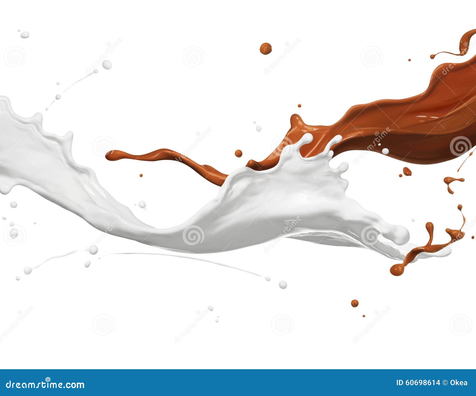 milk and chocolate splash