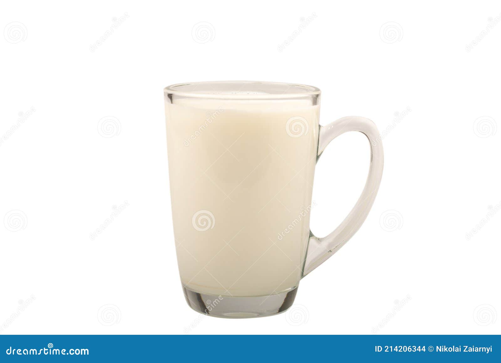 Milk in the Cup Isolated on White Background Stock Photo Image of