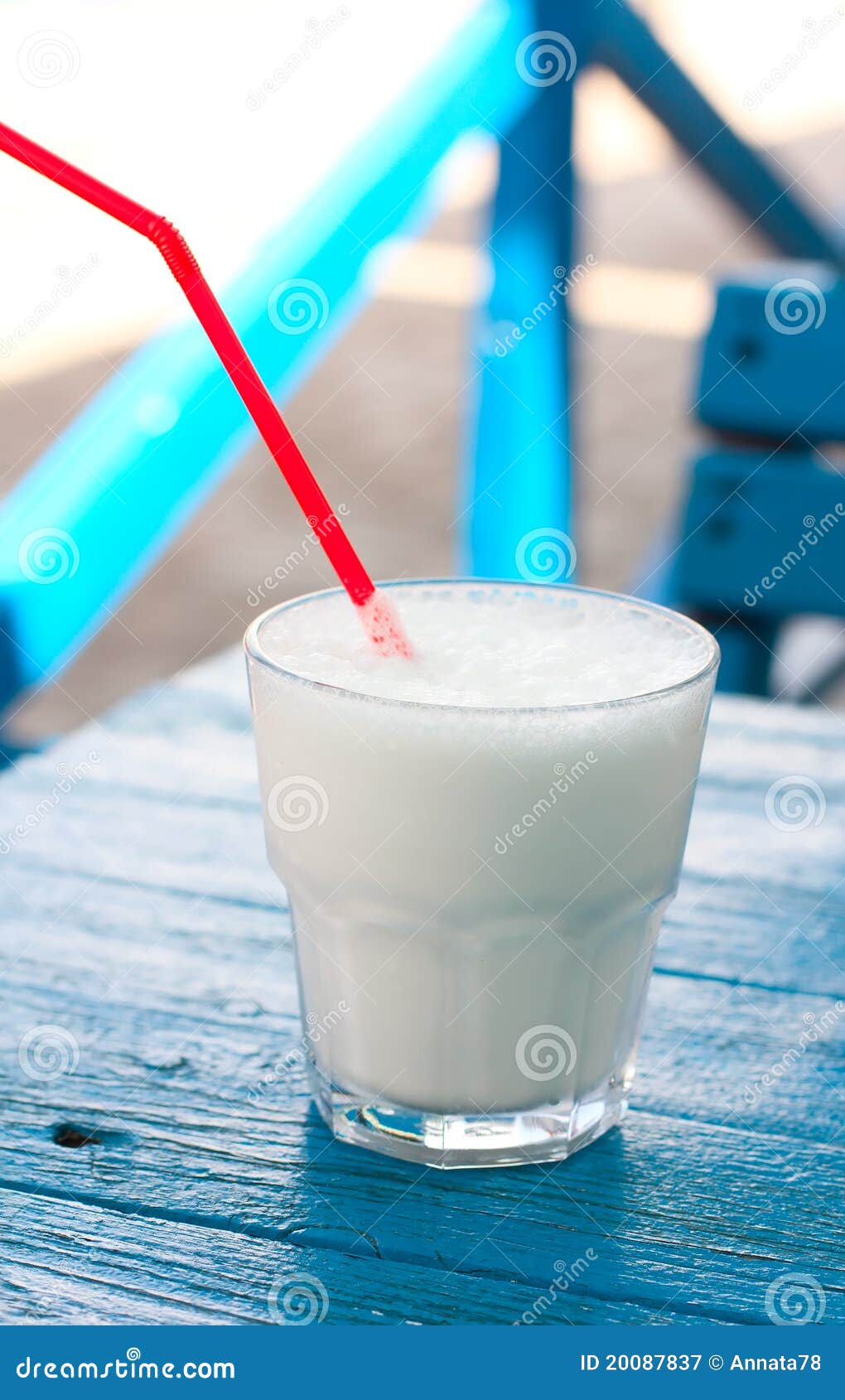 Milk drink in a glass stock image. Image of wooden, thirst 20087837