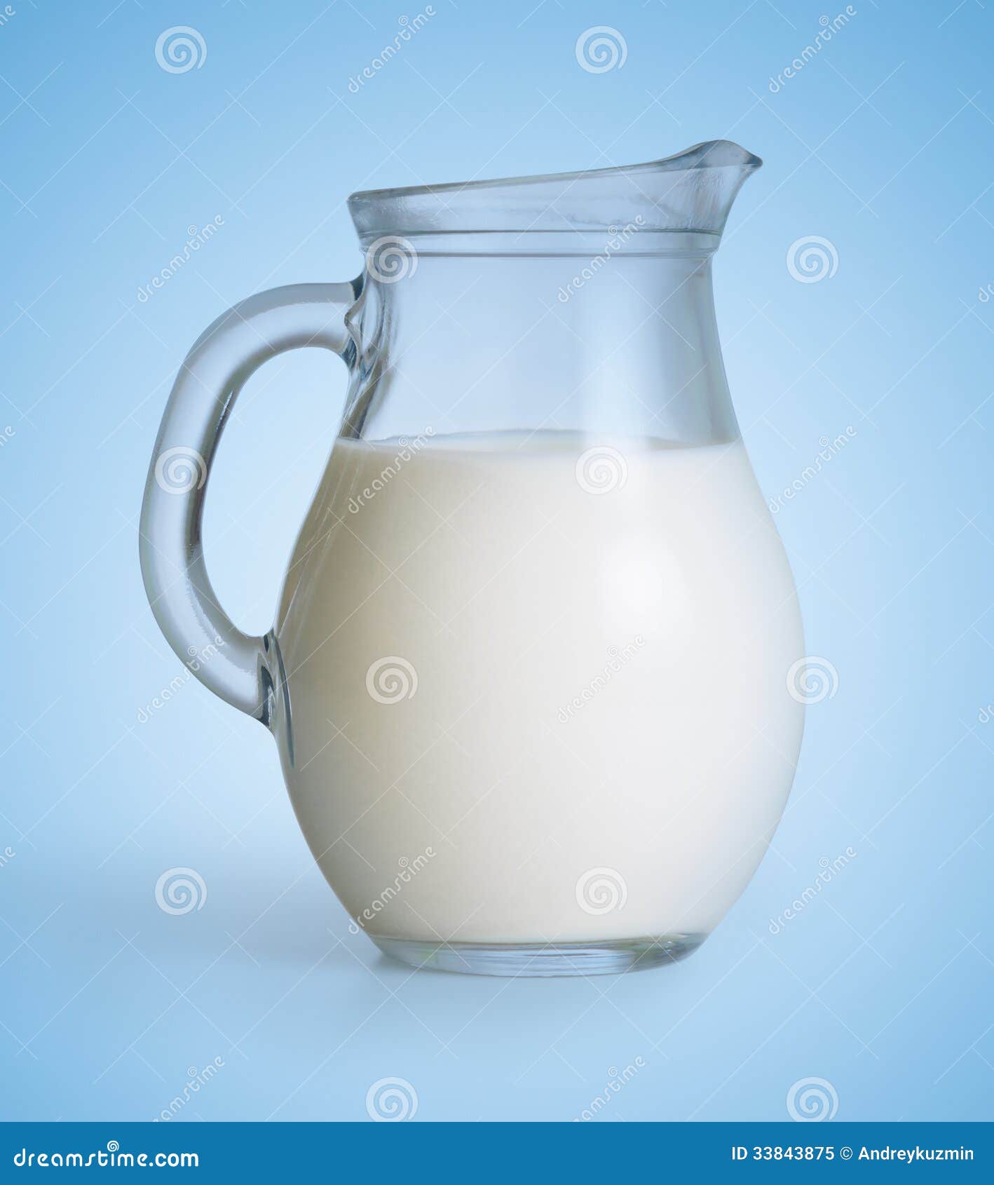 Milk glass jug on blue stock image. Image of bottle, transparent 33843875
