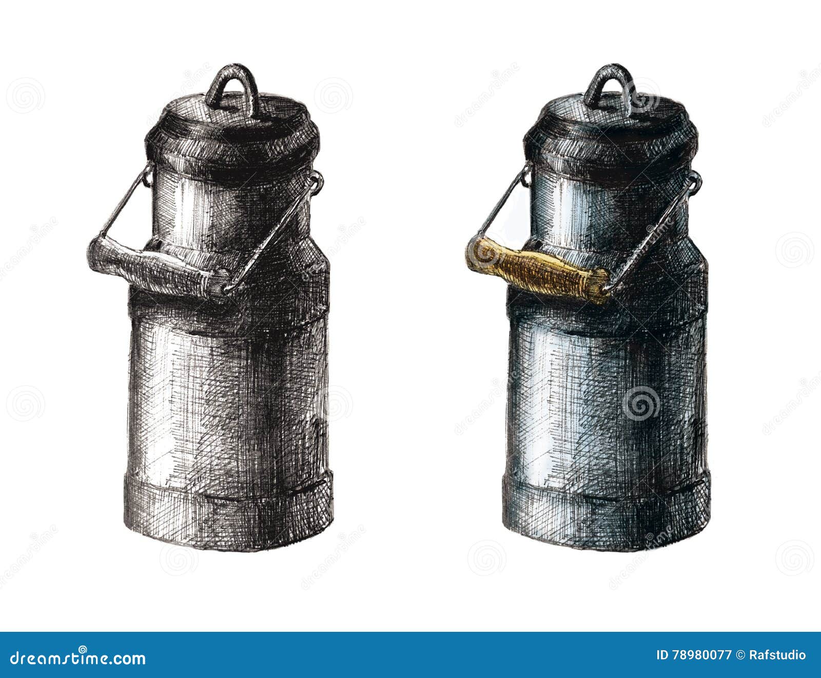 Milk jug stock illustration. Illustration of farming 78980077