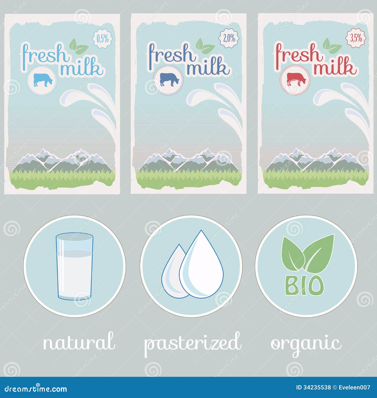 Milk, Label, Background Packaging Design Royalty Free Stock Photos