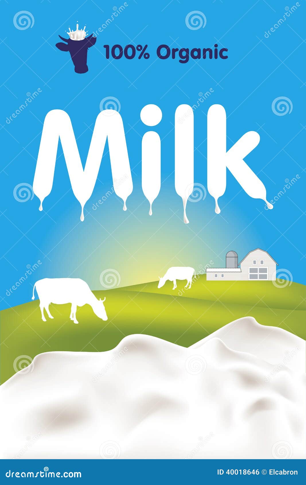 Milk label vector stock vector. Illustration of soft 40018646