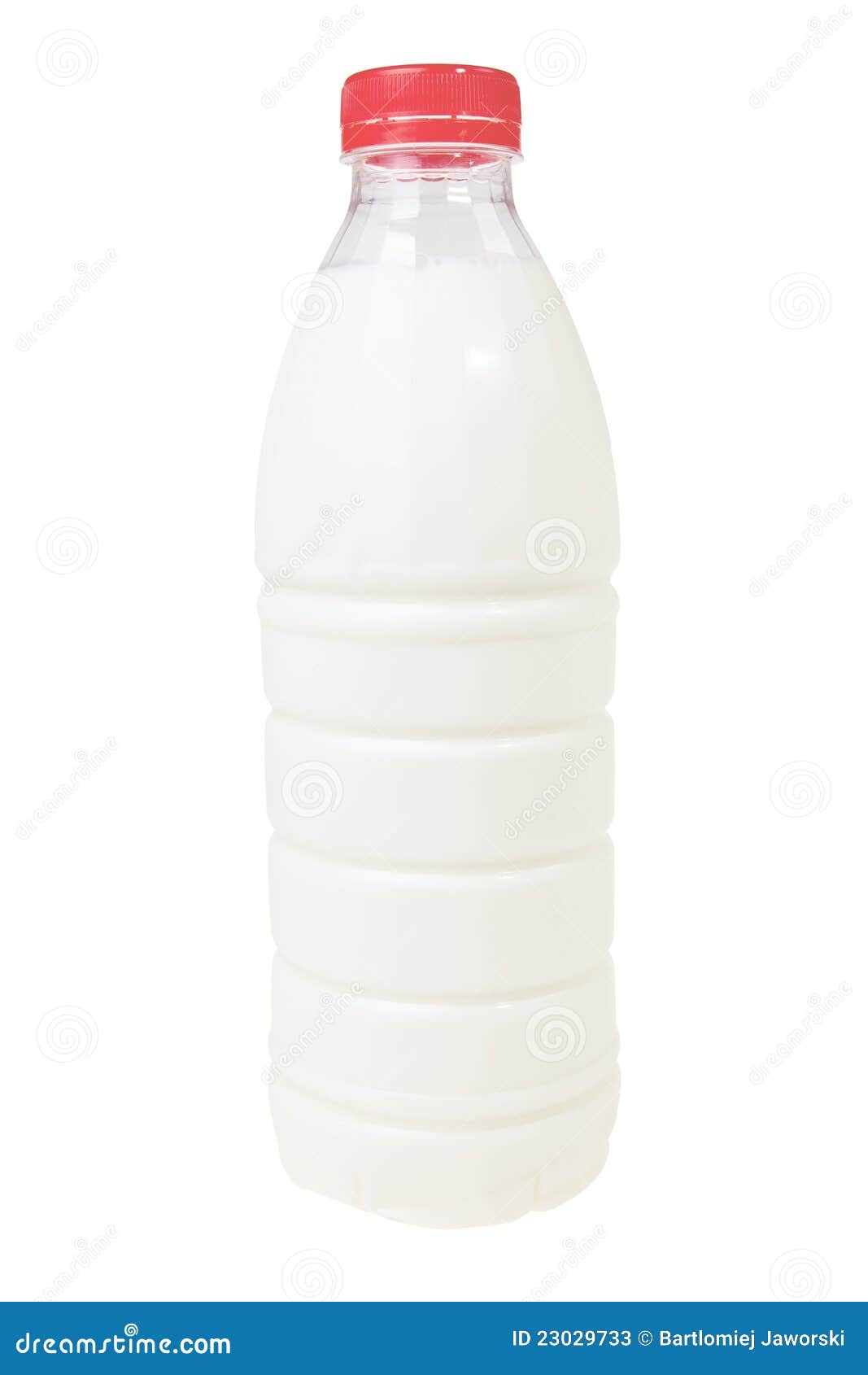 Milk in plastic bottle. stock image. Image of milk, closeup 23029733