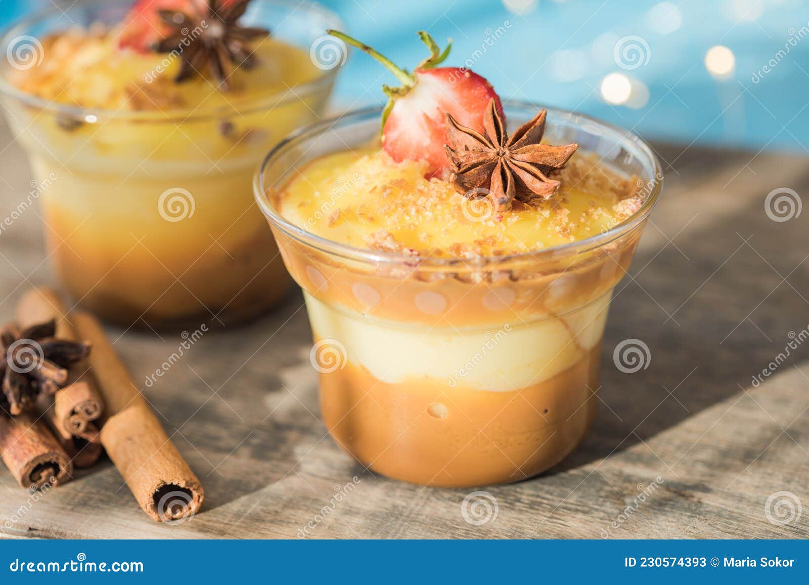 Milk Pudding. Natillas, Typical Christmas Dessert Made of Milk, Eggs ... Milk Pudding. Natillas, Typical Christmas Dessert Made of Milk, Eggs ...