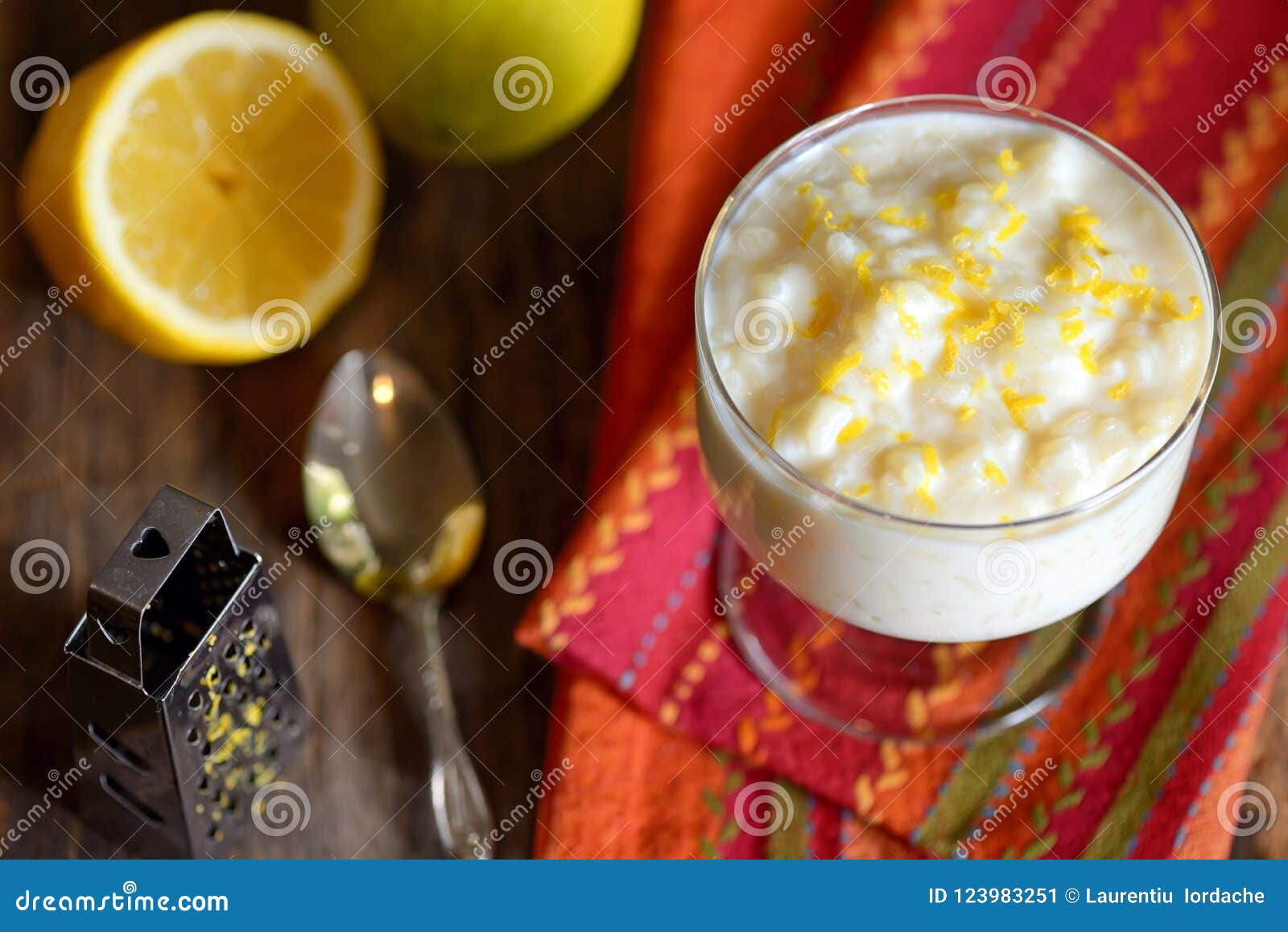 Milk Rice Pudding Breakfast Stock Image Image of flavor, dessert