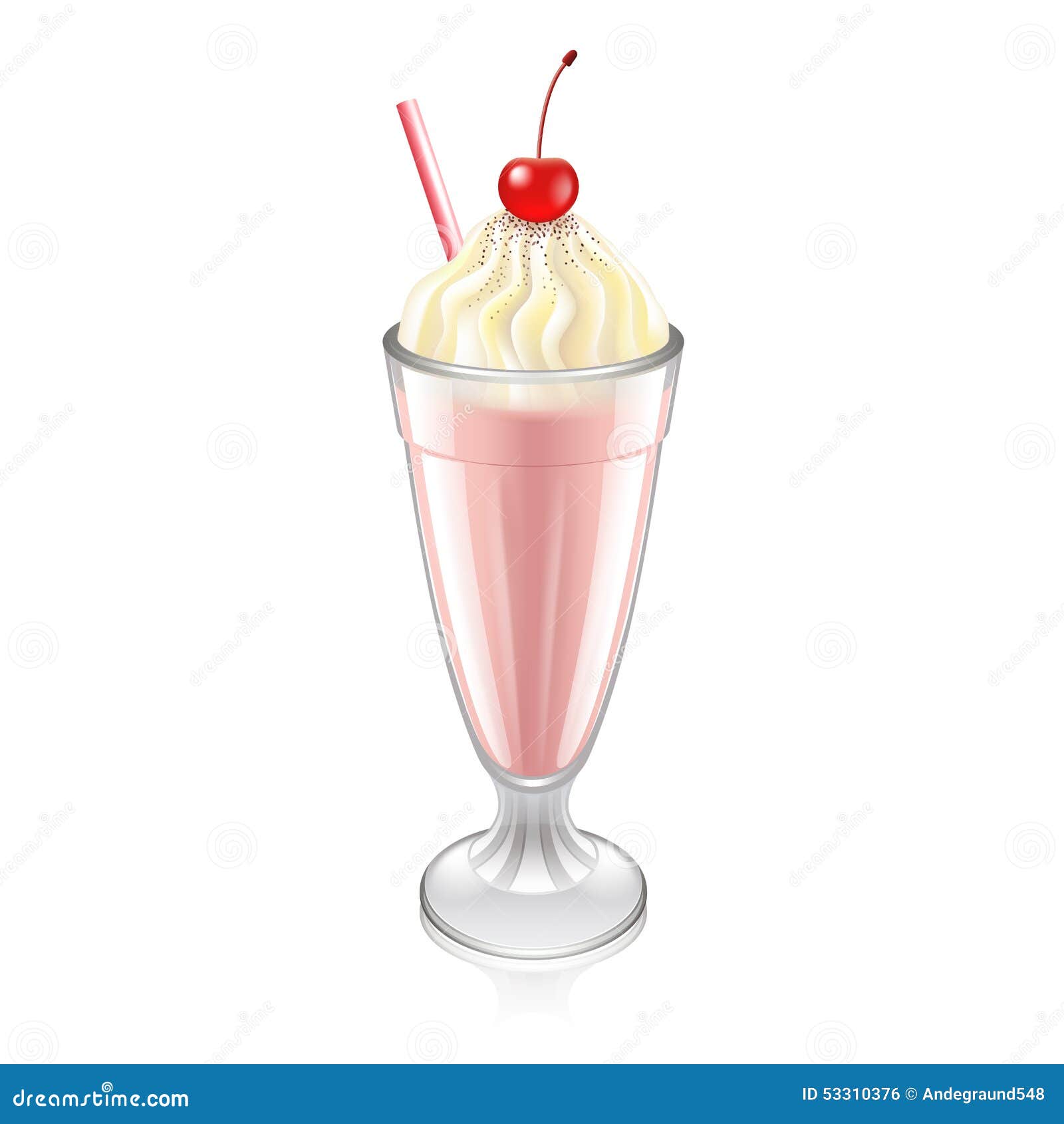 Um conjunto para um livro de colorir milk-shake delicioso com sorvete de  cerejas frio em um vetor de desenho animado de xícara