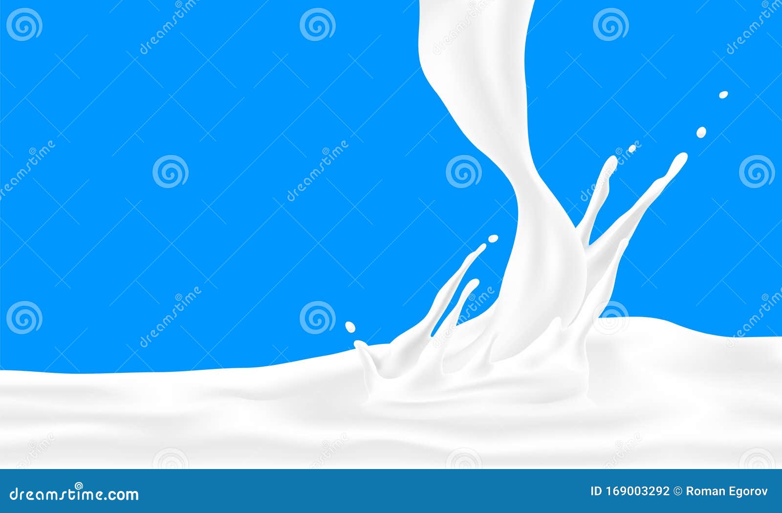 milk splash background. white cream wave with crown and drops, realistic 3d yogurt flaw.  liquid dessert 