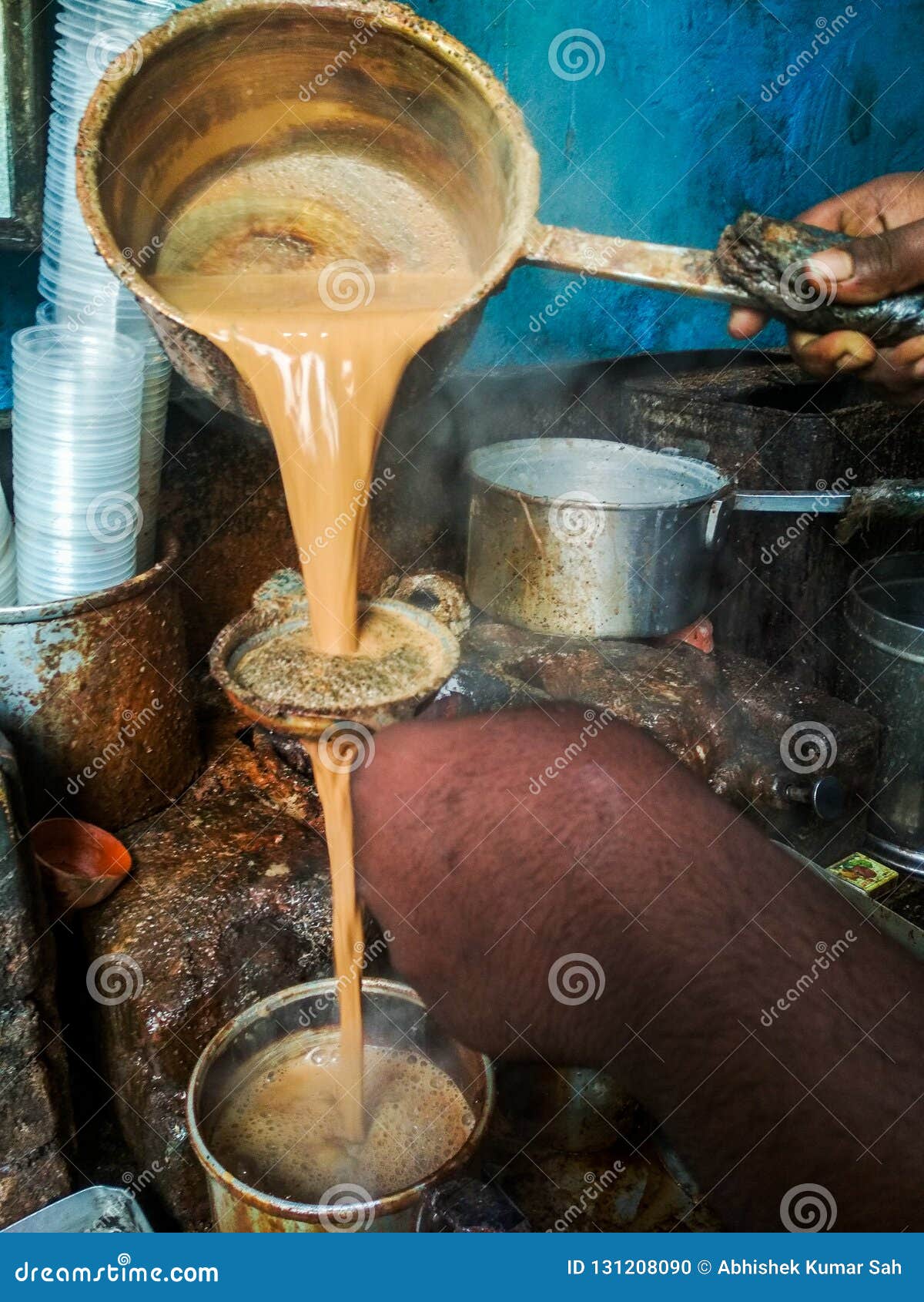 Milk tea editorial image. Image of falling, kettle, milk 131208090