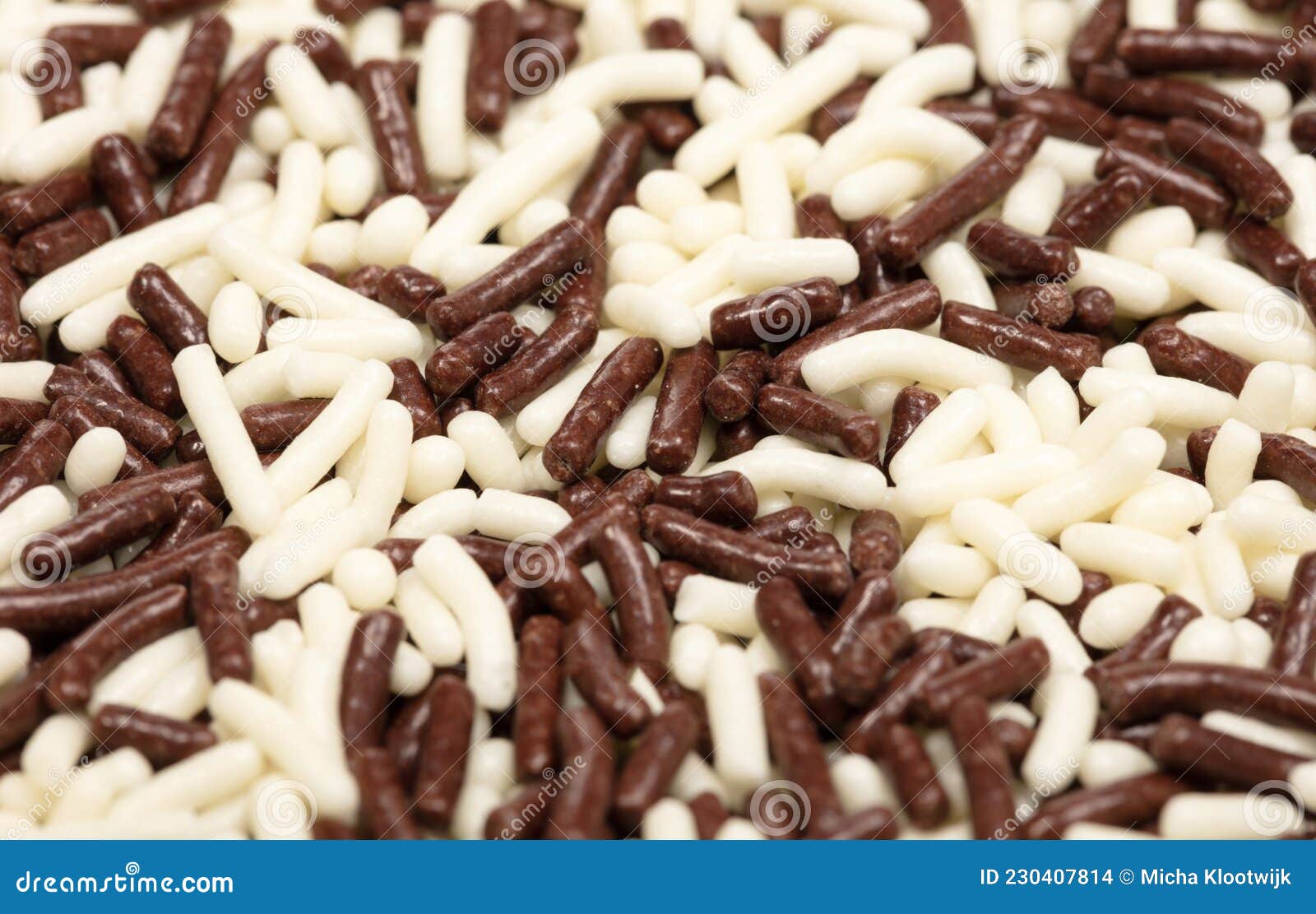 Milk and White Chocolate Hagelslag Sprinkles Stock Photo Image of