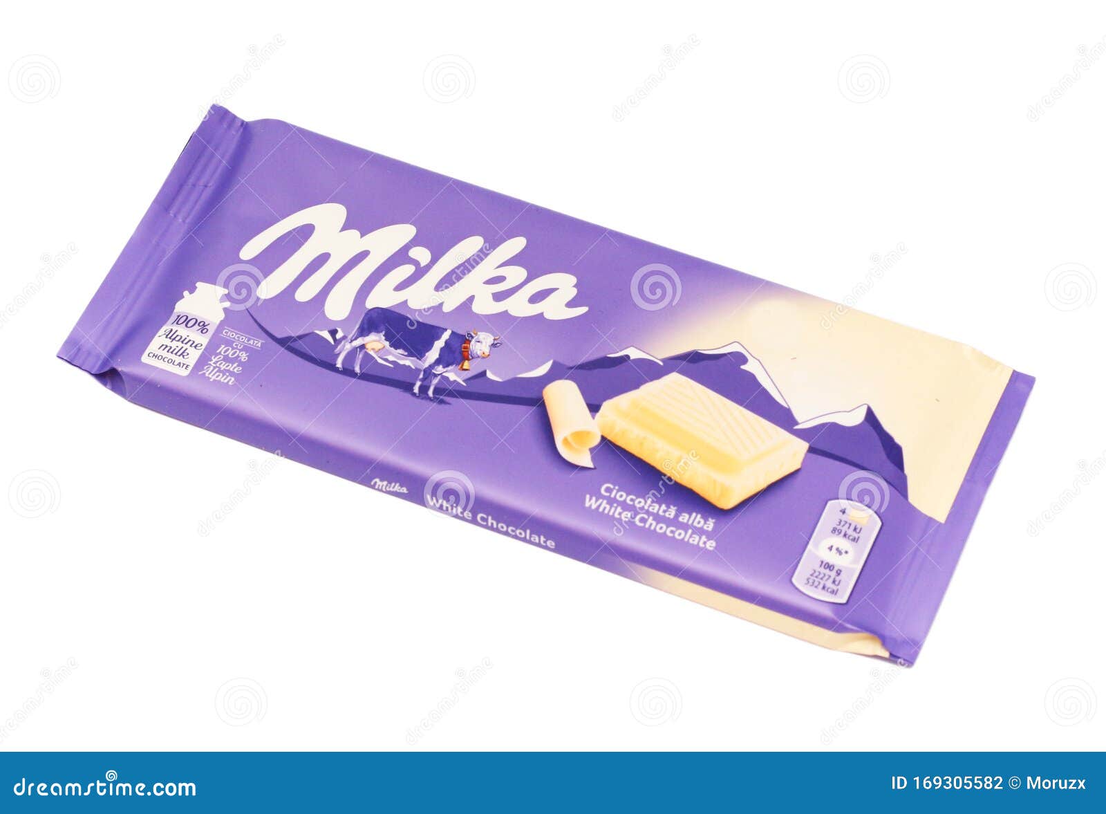 Milka White Chocolate Bar