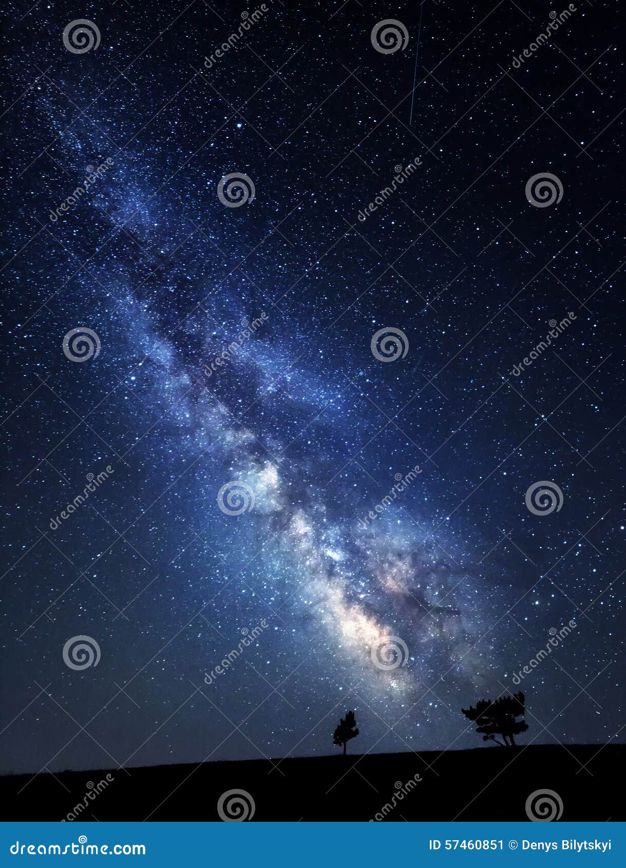 milky way. beautiful summer night sky with stars in crimea