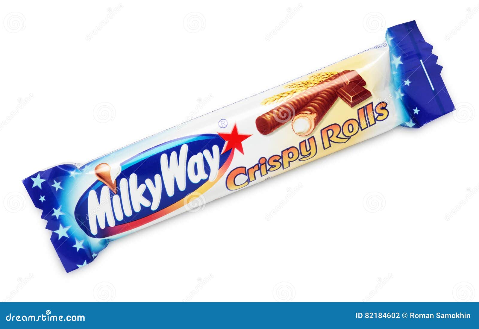 Milky Way Crispy Rolls editorial photography. Image of piece 82184602