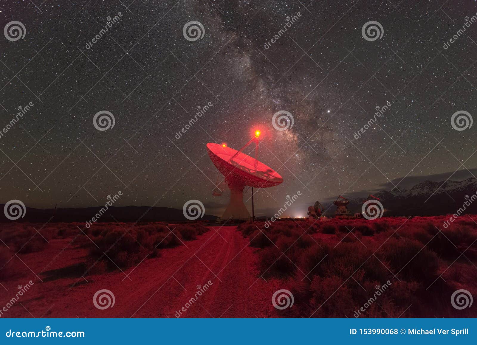milky way galaxy at owens valley radio observatory