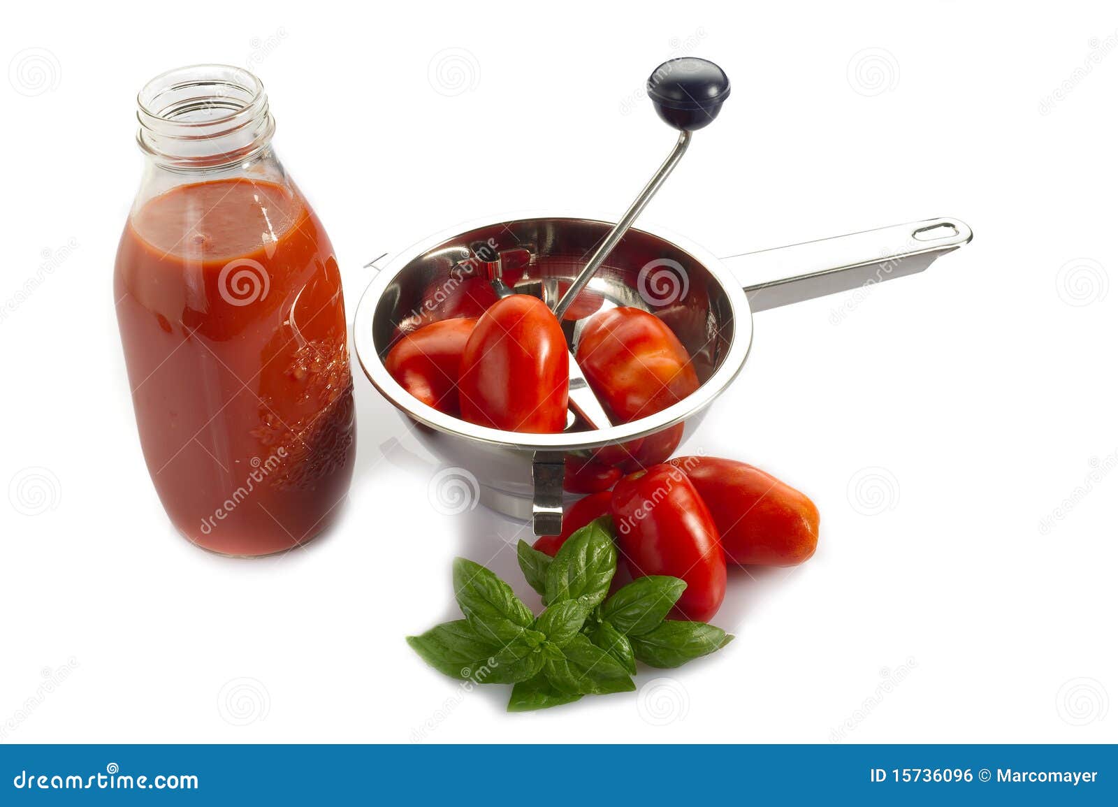 Mill with Tomato and Sauce Bottle Stock Photo Image of healthy, glass