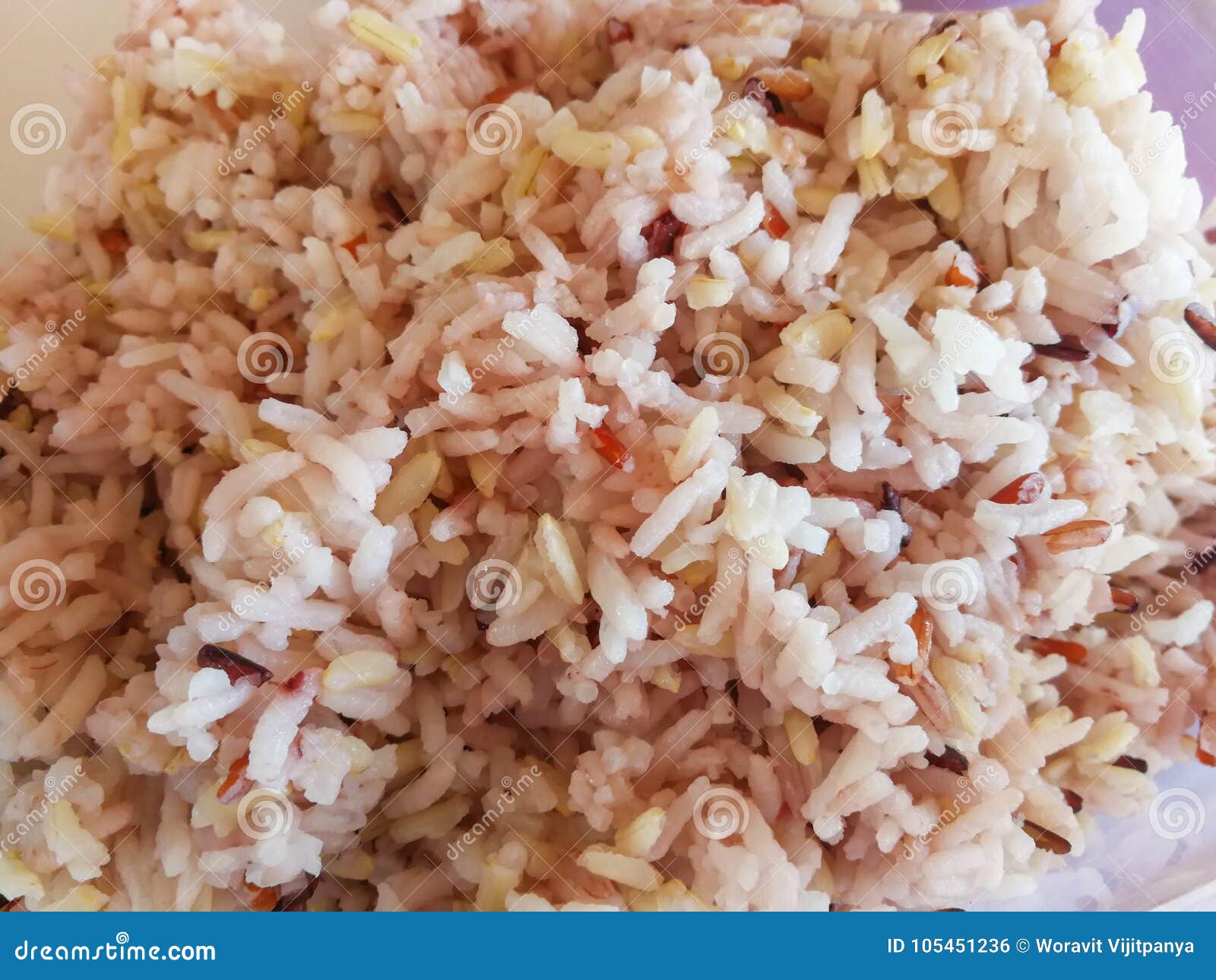 Milled but unpolished rice stock photo. Image of cook 105451236
