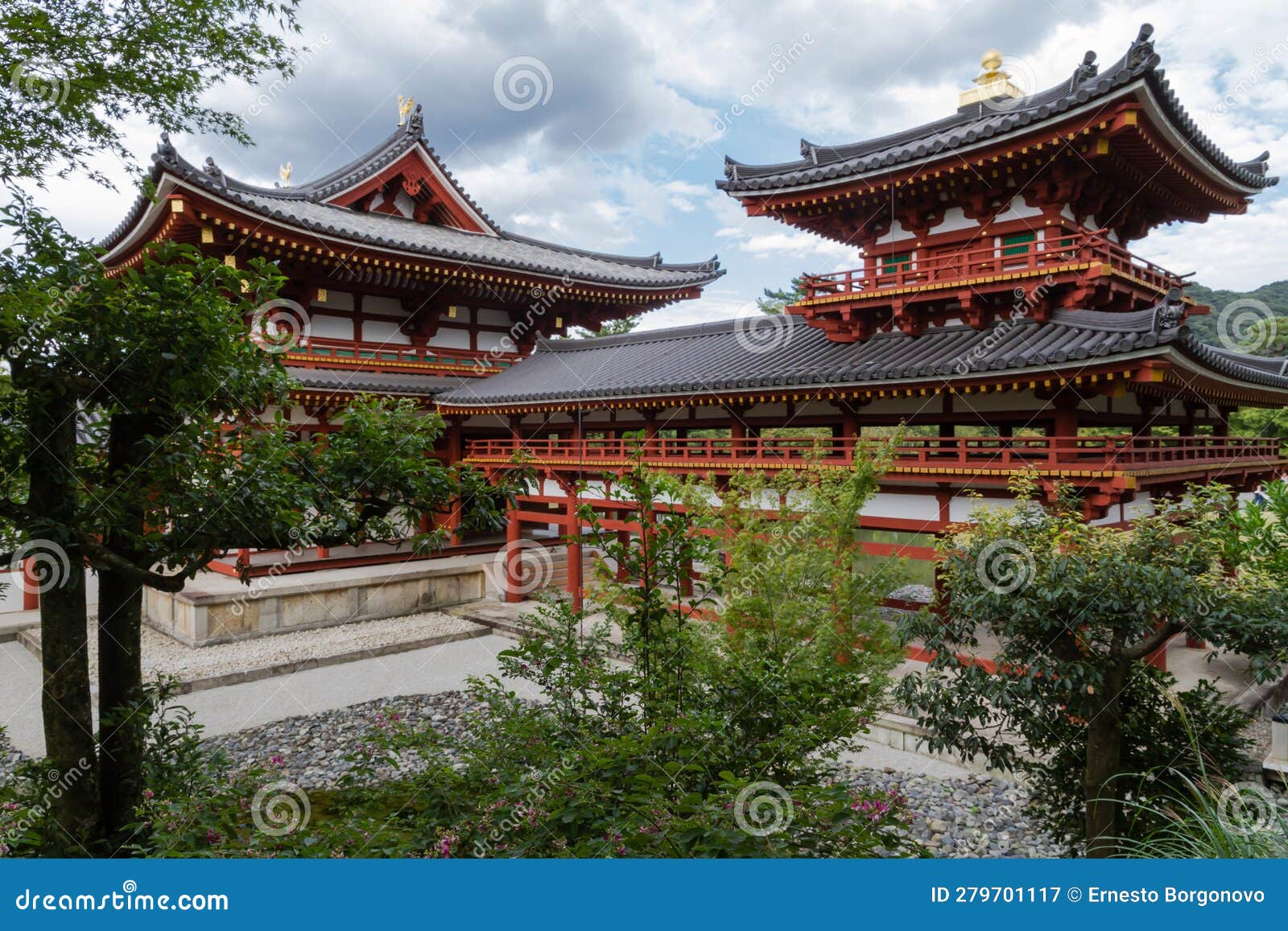 millenary temple of the city of uji in kyoto