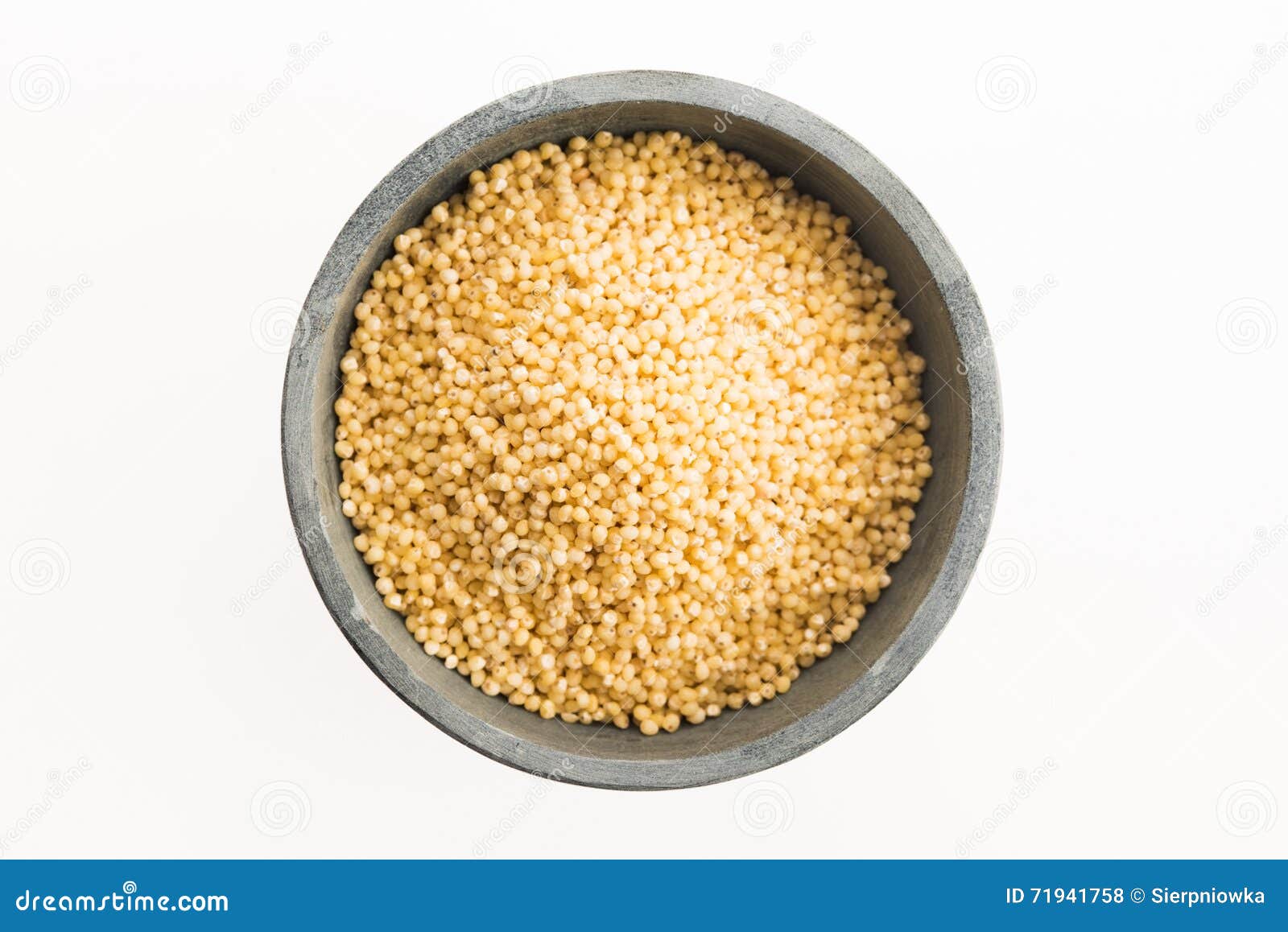 Millet groats on white stock photo. Image of cooking 71941758