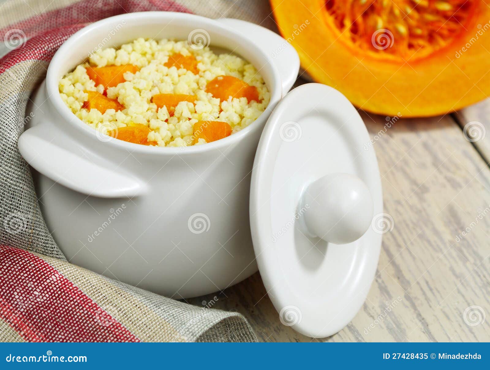 Millet Porridge with Pumpkin Stock Image Image of meal, porridge
