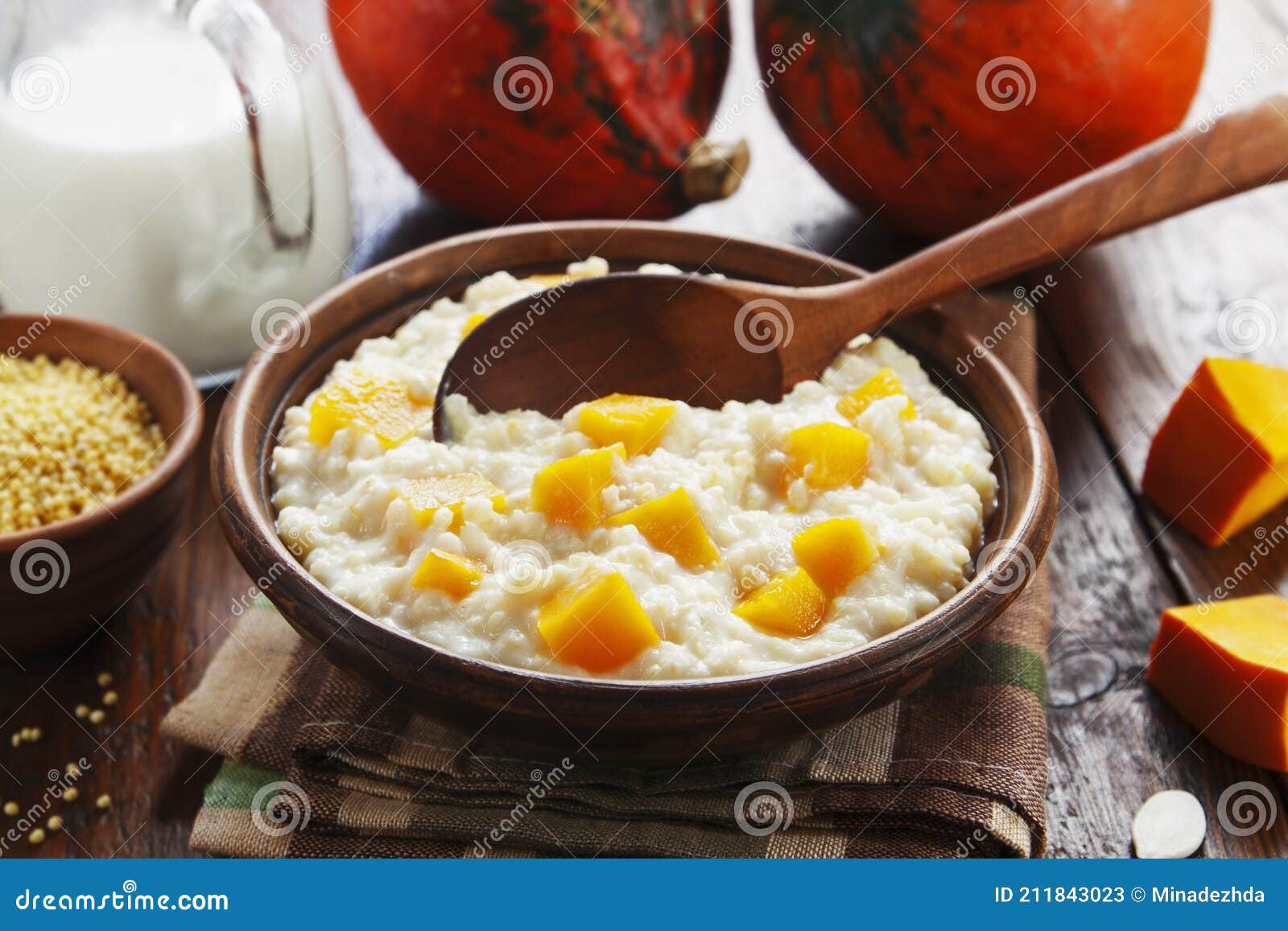 Millet Porridge with Pumpkin Stock Image Image of traditional